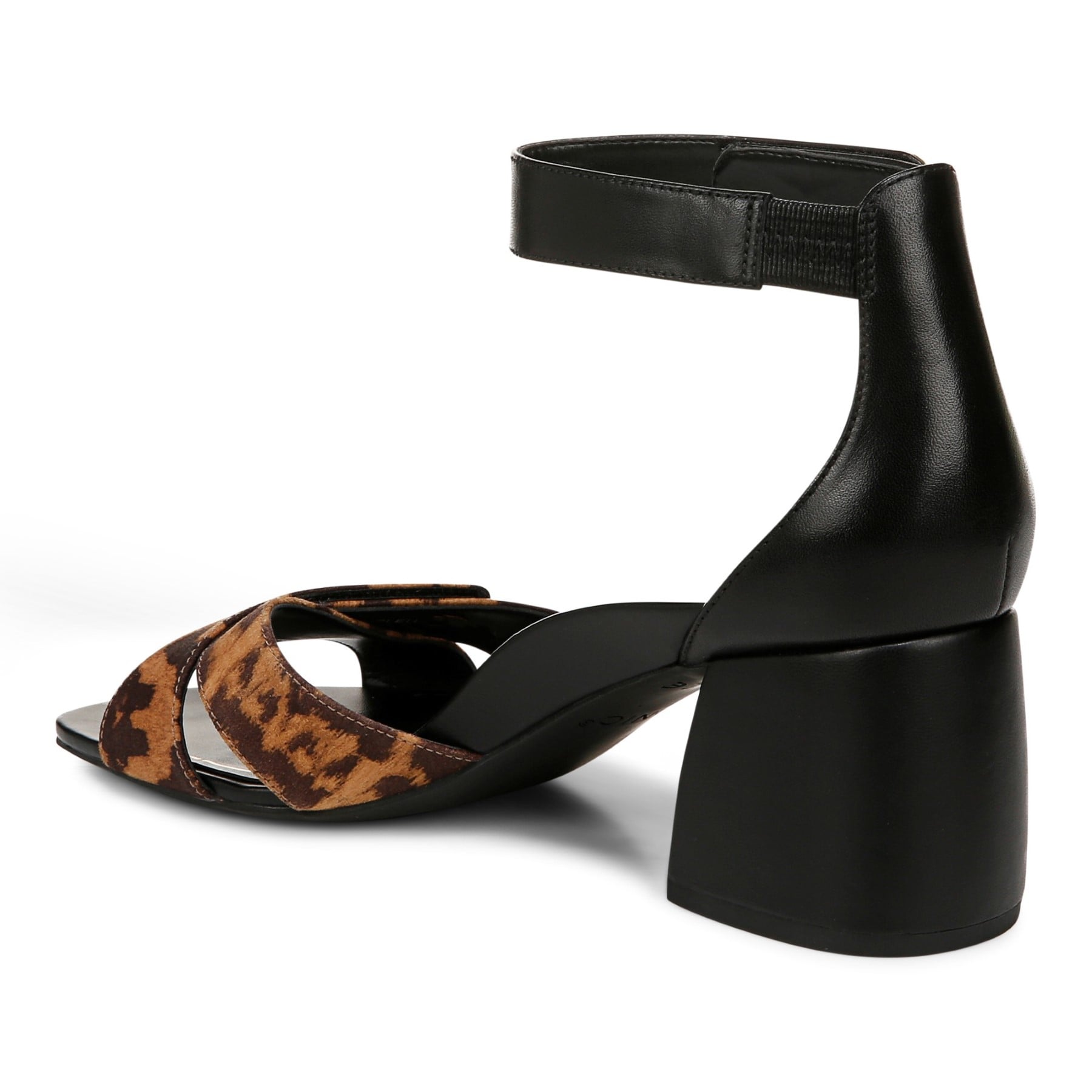 Vionic Salinas Women's Supportive Orthotic Heeled Shoe - Black/Tan - Back angle