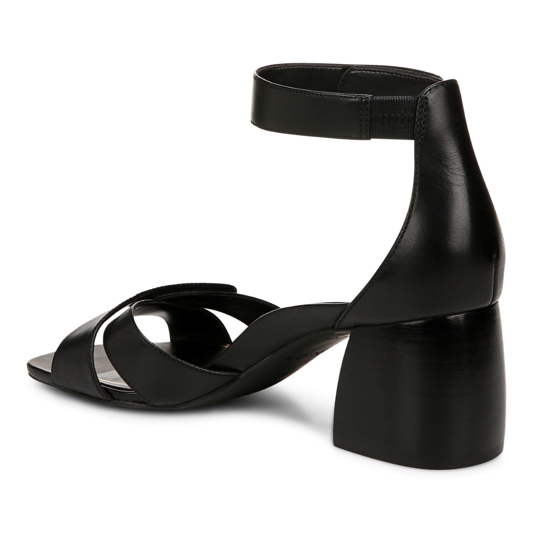 Vionic Salinas Women's Supportive Orthotic Heeled Shoe - All Black - Back angle