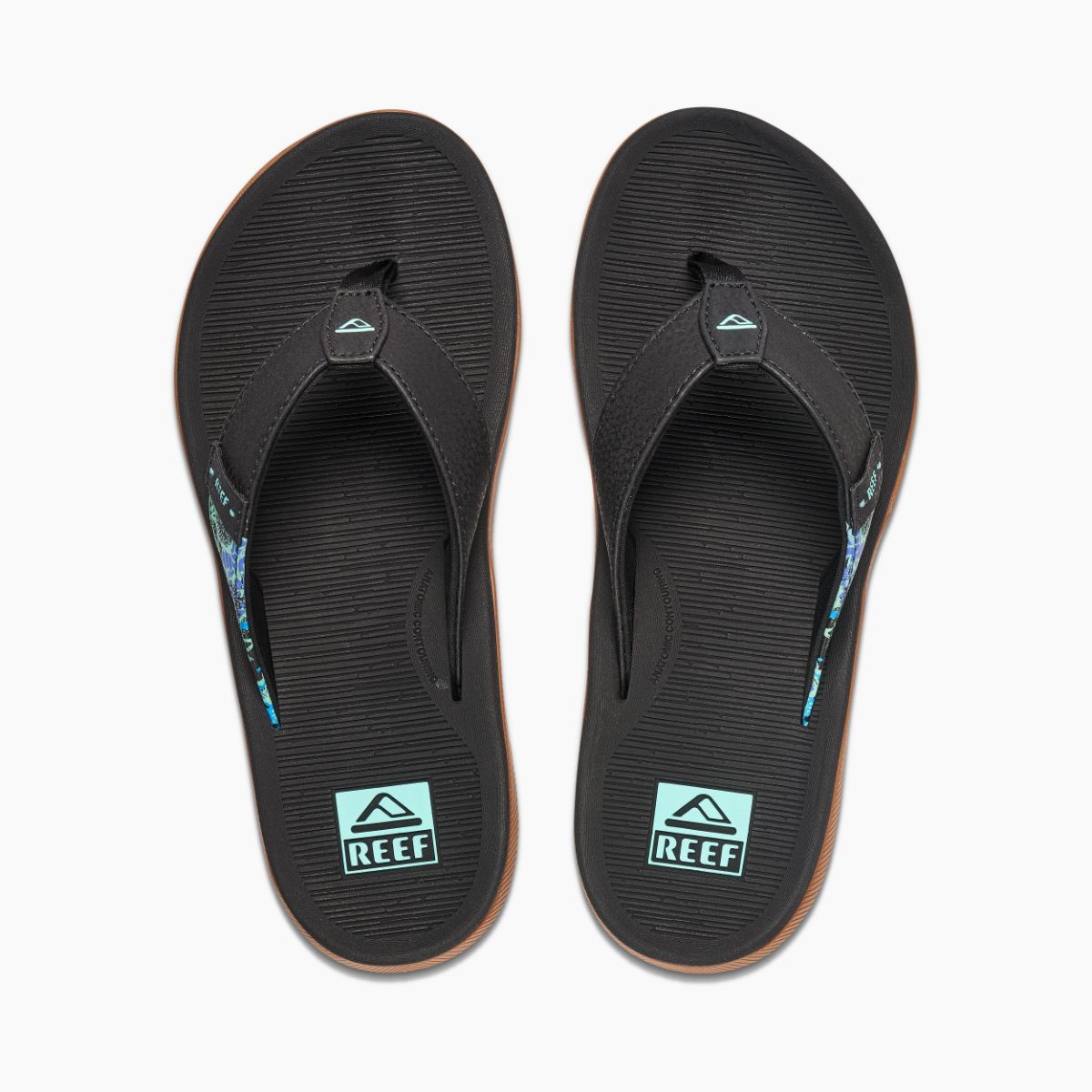 Reef Santa Ana Women\'s Sandals - Black Multi - Top