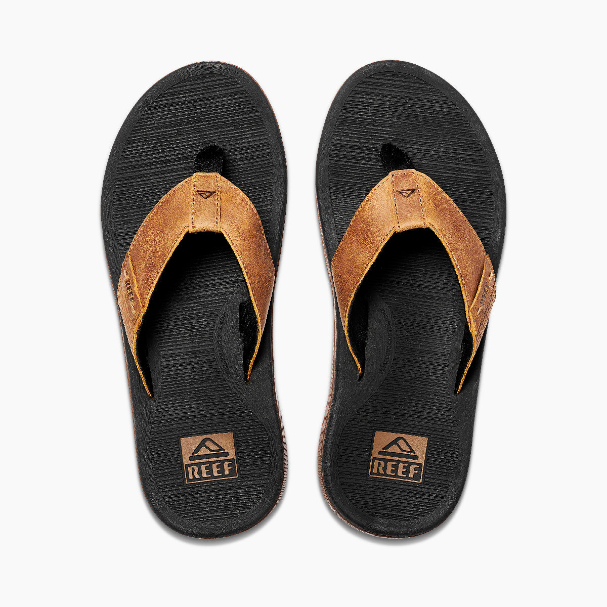 Reef Santa Ana Le Men's Sandals - Black And Tan - Top