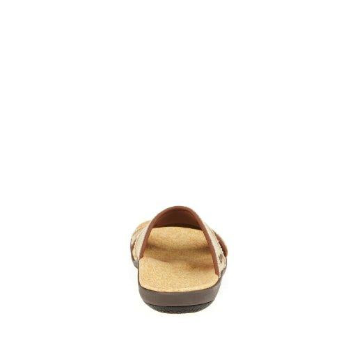 Spenco Kholo Women's Orthotic Slide Sandals - Straw /Java/Cork