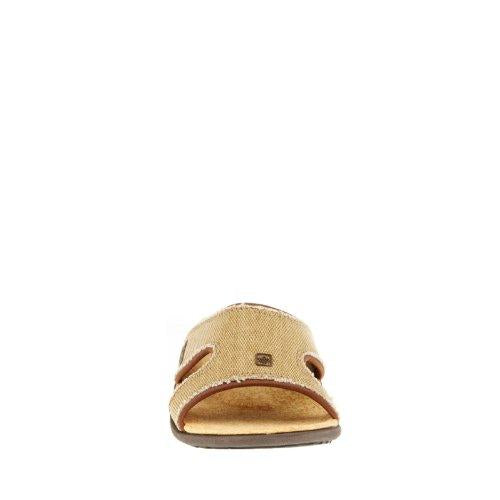 Spenco Kholo Women's Orthotic Slide Sandals - Straw /Java/Cork