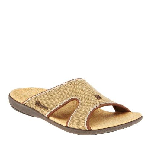 Spenco Kholo Women's Orthotic Slide Sandals - Straw /Java/Cork