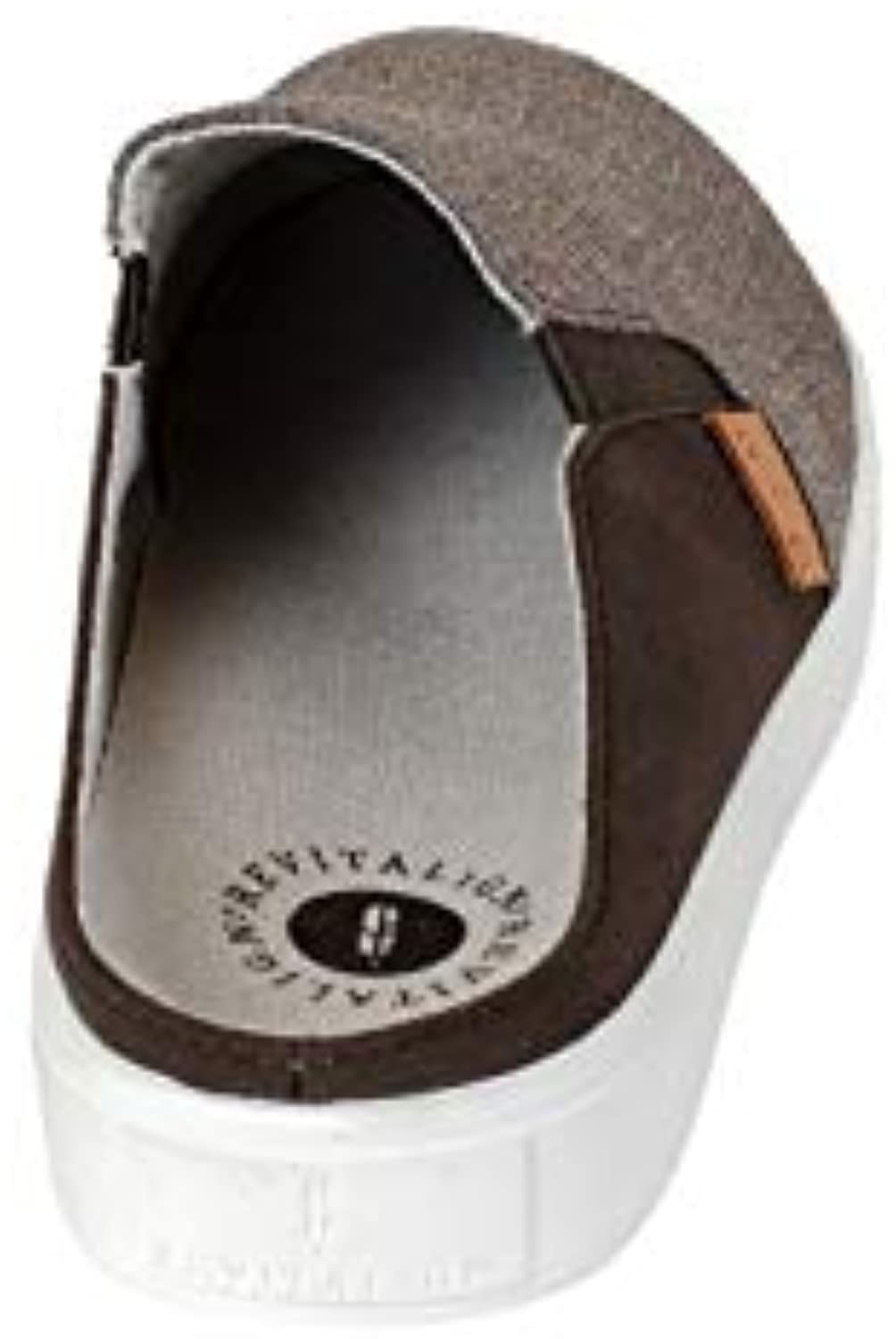 Revitalign Esplanade Canvas - Women's Slip-on Shoe - Dark Taupe