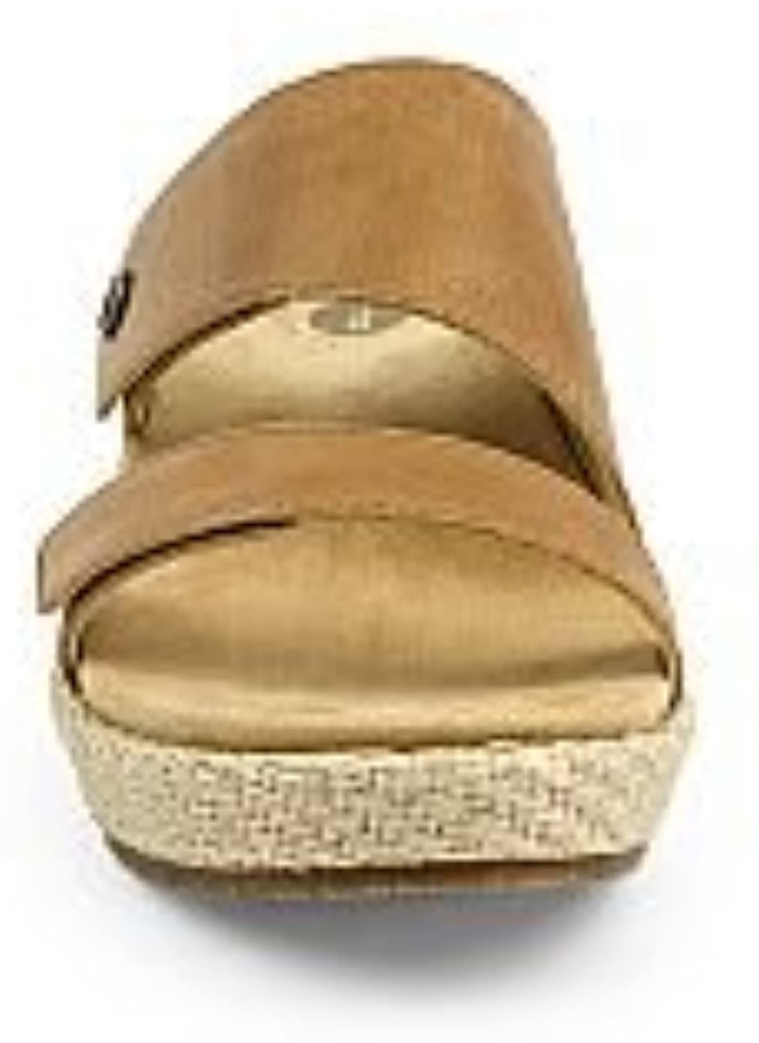 Revitalign Breakwater Women's Adjustable Platform Sandal - Tan
