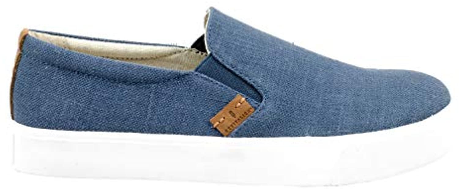 Revitalign Boardwalk Canvas - Women's Slip-on Comfort Shoe - Blue