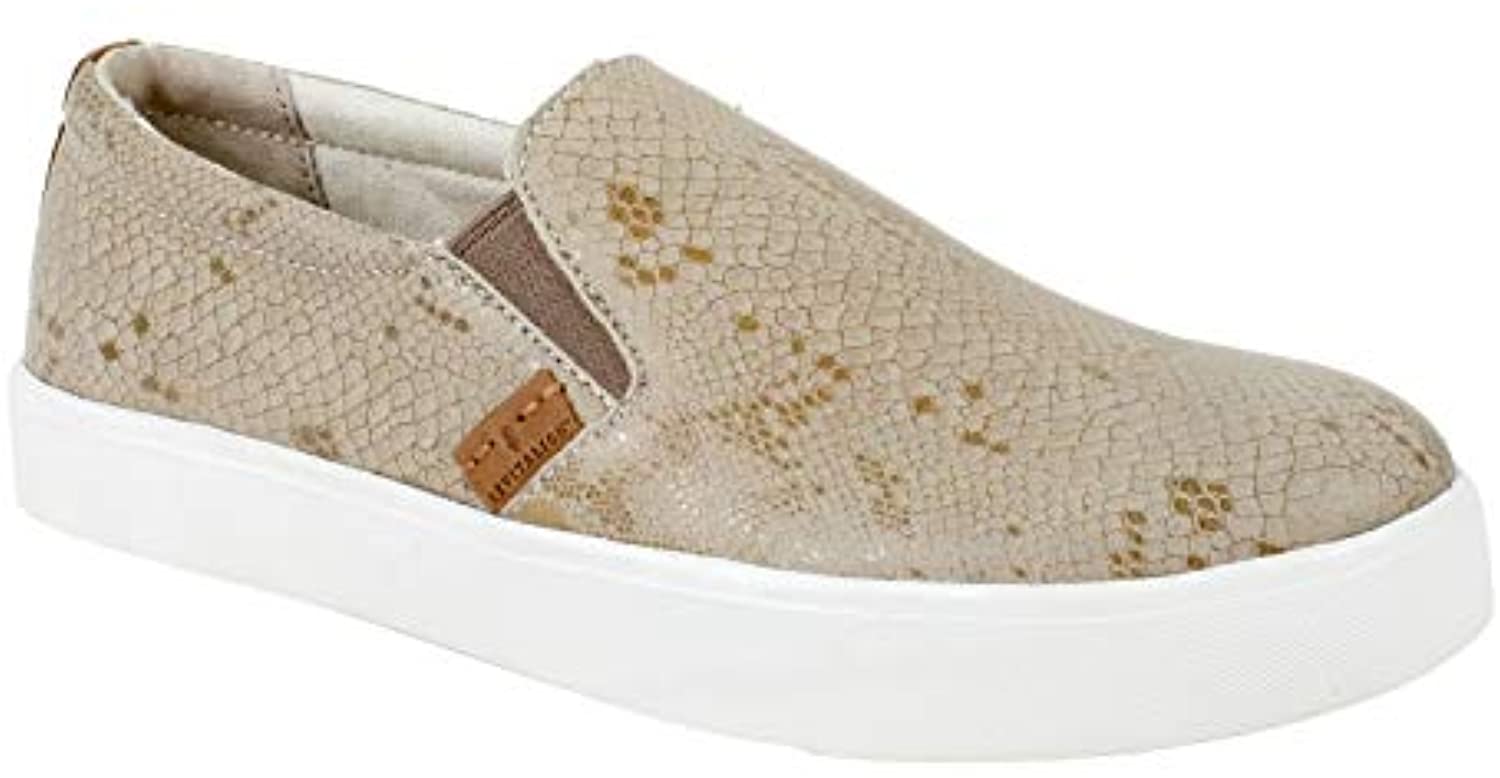 Spenco Revitalign Boardwalk Leather - Women's Casual Slip-on - Tan Snake