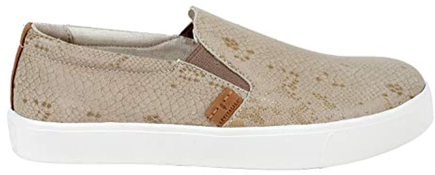 Spenco Revitalign Boardwalk Leather - Women's Casual Slip-on - Tan Snake