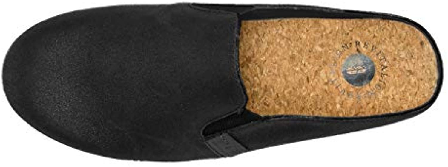 Revitalign Esplanade Leather - Women's Slip-on Comfort Shoe - Metallic Black