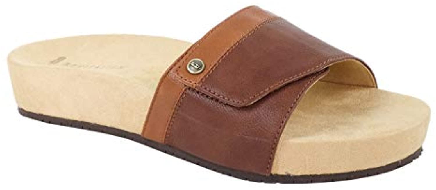 Revitalign Coastline Women's Supportive Slide Sandal - Brown