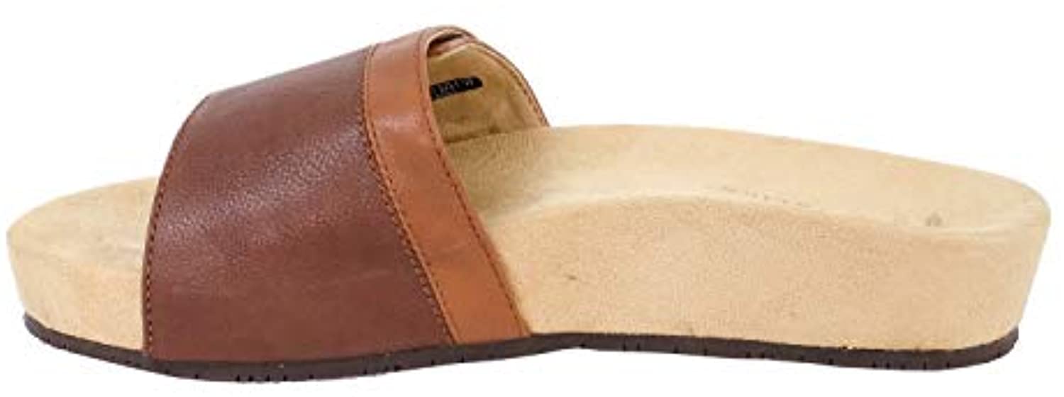 Revitalign Coastline Women's Supportive Slide Sandal - Brown