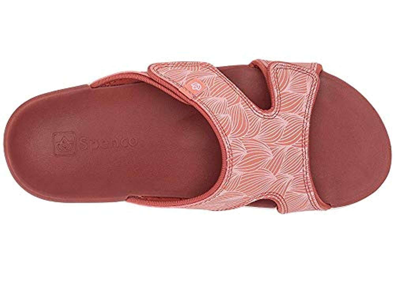Spenco Wave Slide Women's Supportive Sandal - Terra Cota