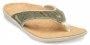 Spenco Yumi Men's Orthotic Flip Flops - Dark Olive