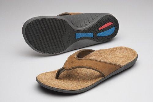 Spenco Yumi Leather - Men's Orthotic Sandals - Black