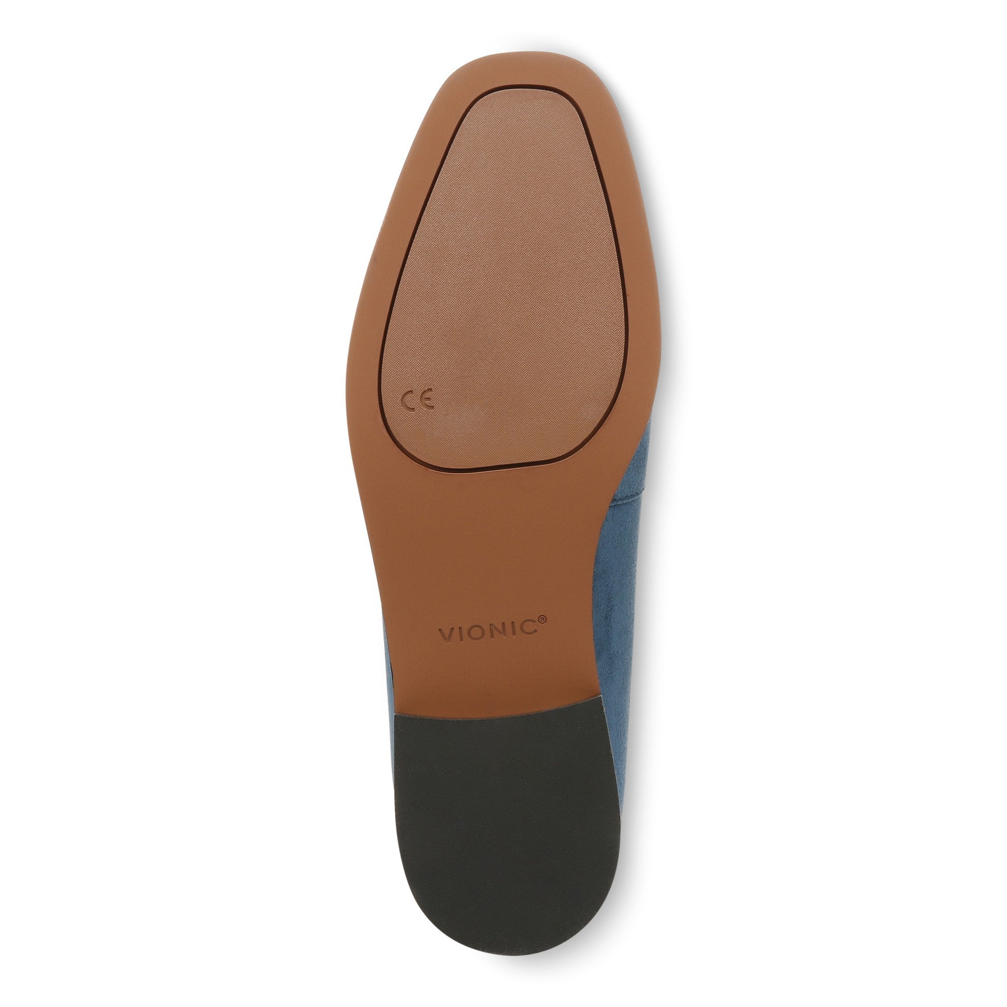 Vionic Sellah Women's Slip-On Arch Supportive Loafer - Dark Teal Suede - Bottom