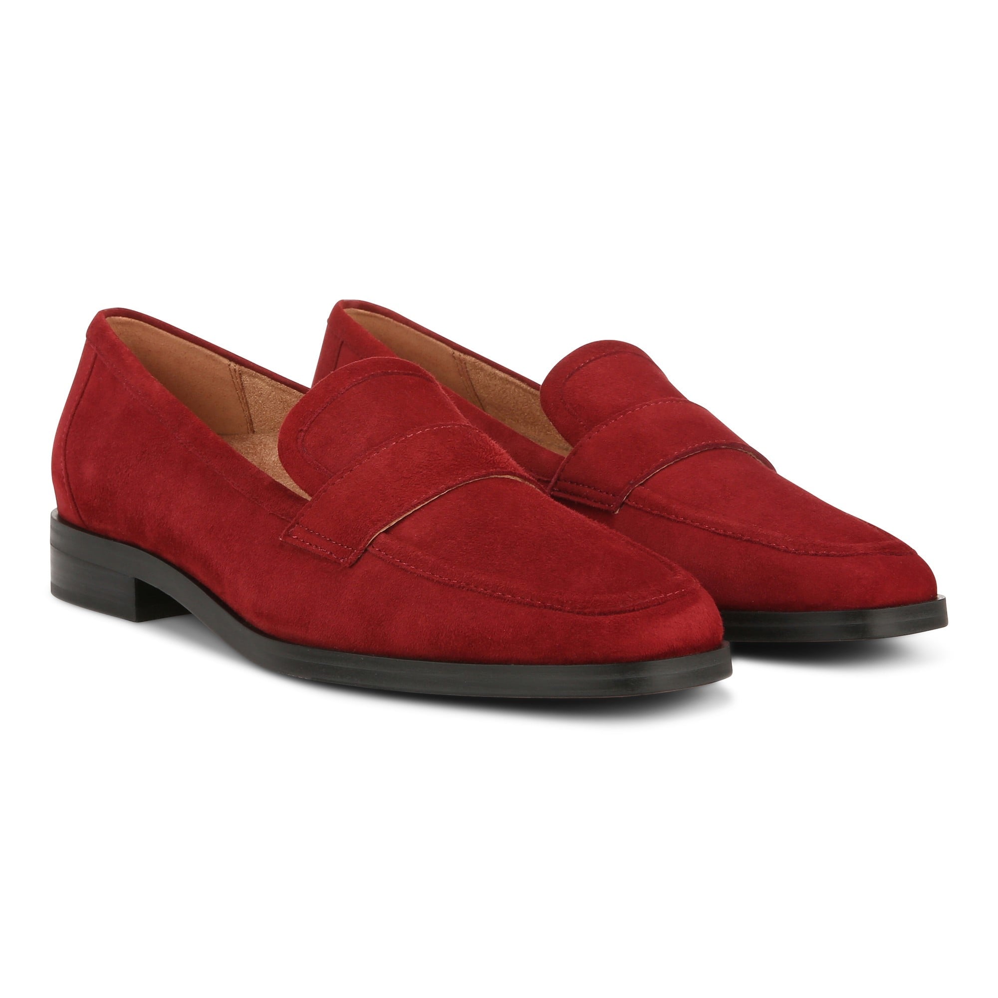 Vionic Sellah Women's Slip-On Arch Supportive Loafer - Syrah Suede - Pair