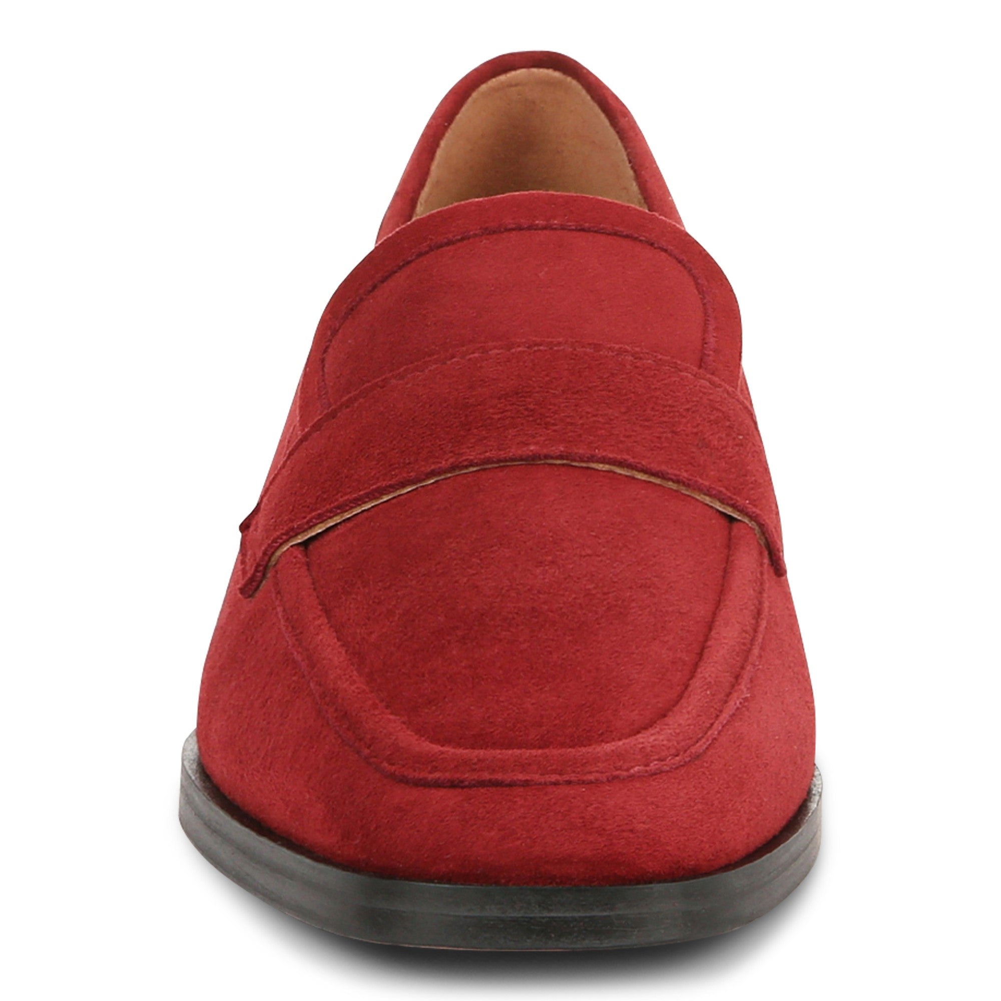 Vionic Sellah Women's Slip-On Arch Supportive Loafer - Syrah Suede - Front