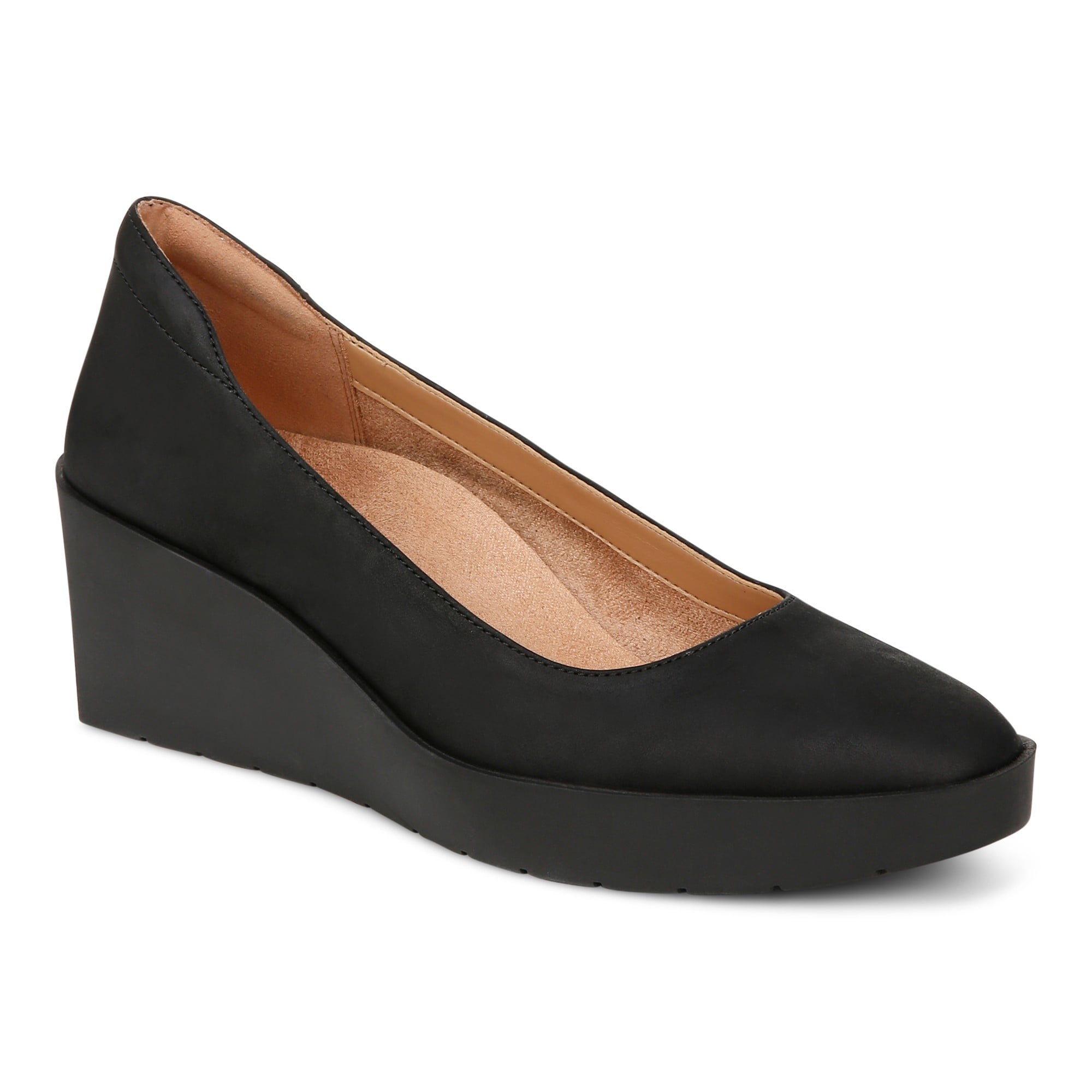 Vionic Sereno Women's Wedge Heel Comfort Pump in Black