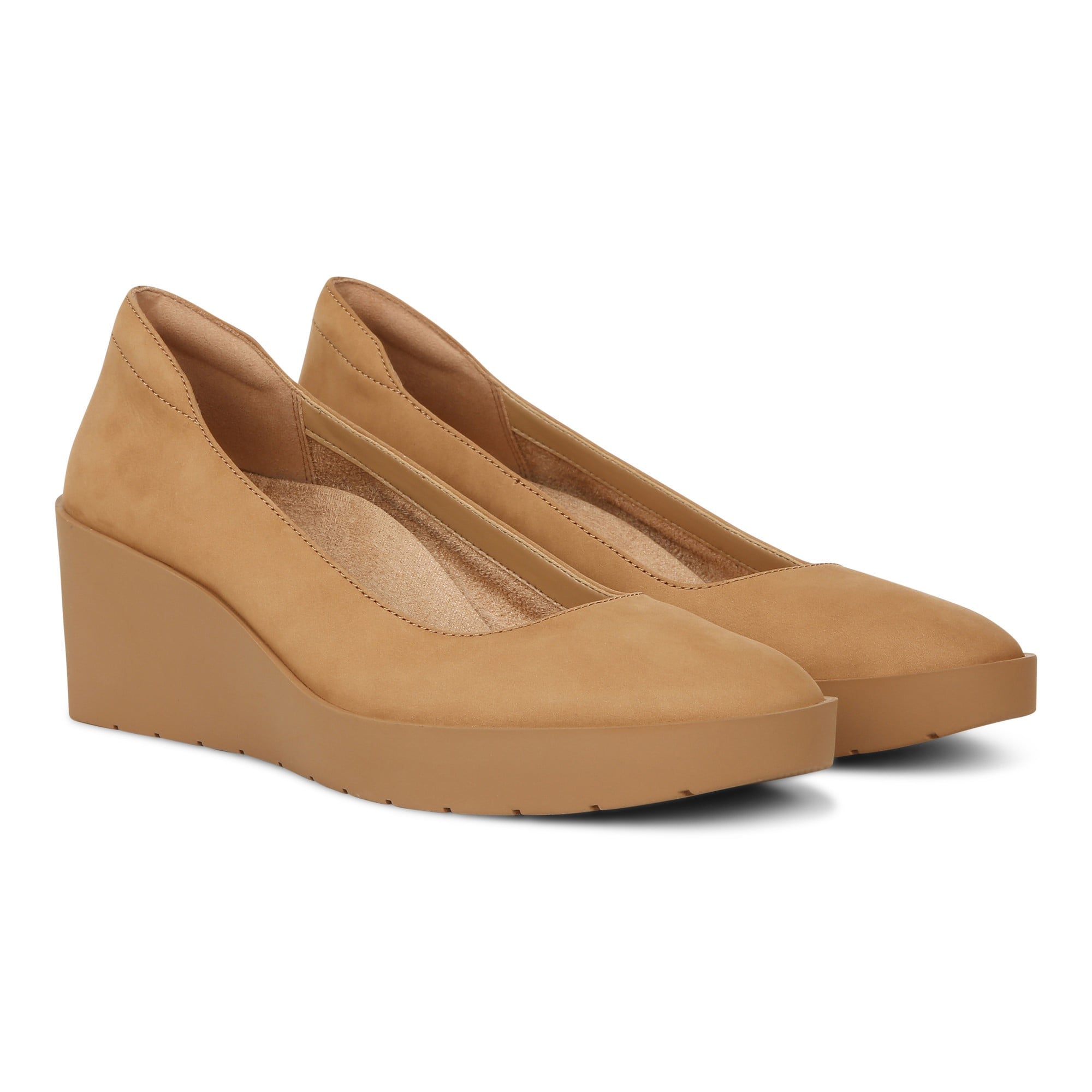 Vionic Sereno Women's Wedge Heel Comfort Pump - Camel - Pair