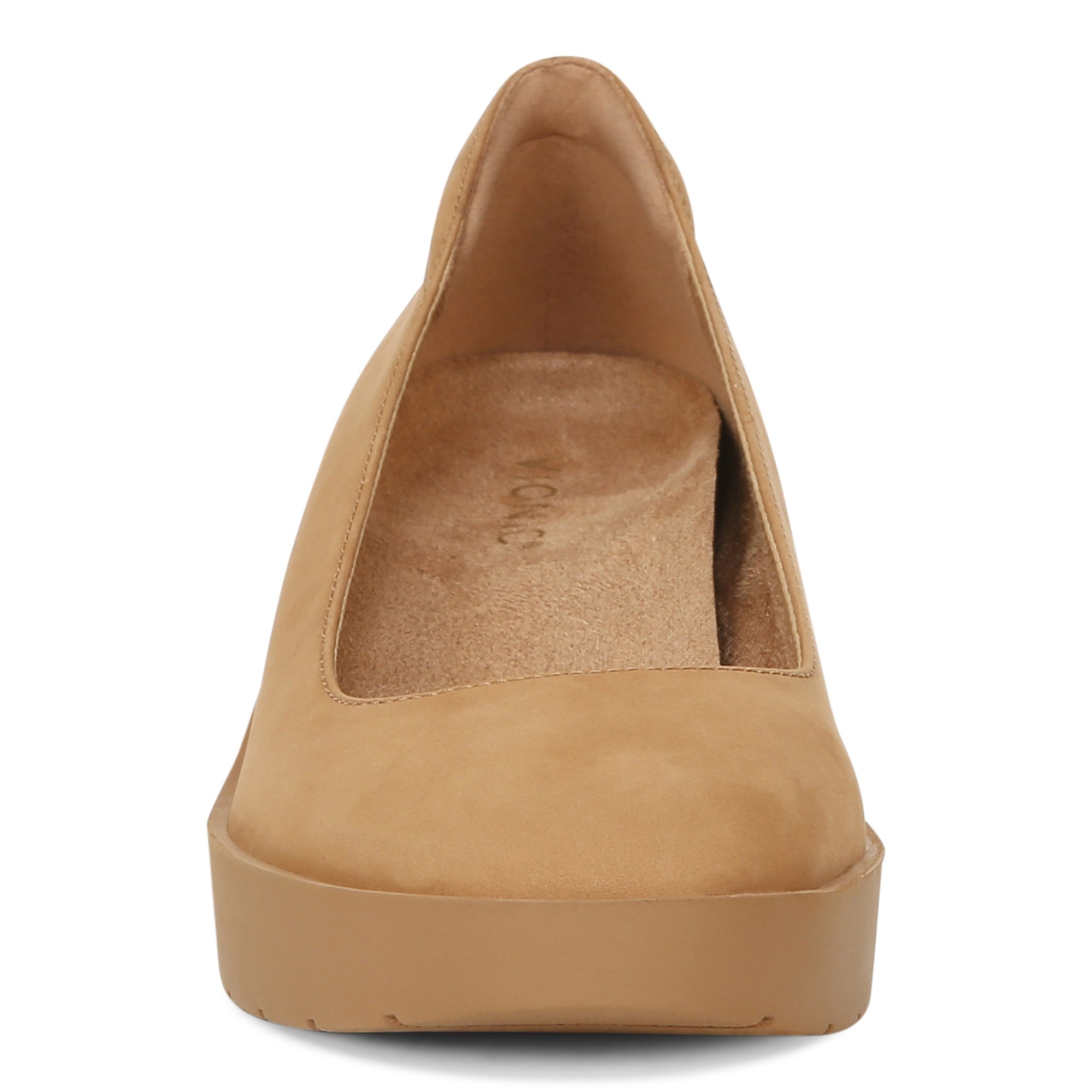 Vionic Sereno Women's Wedge Heel Comfort Pump - Camel - Front