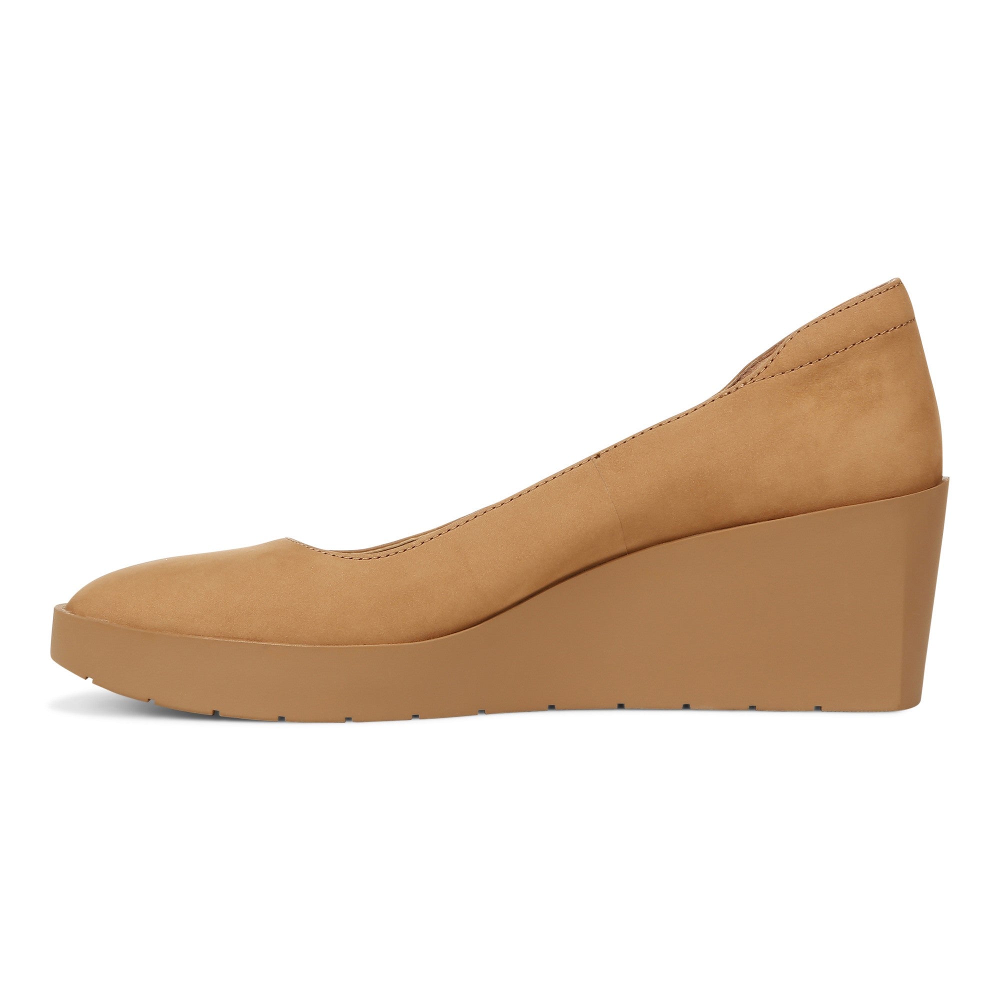 Vionic Sereno Women's Wedge Heel Comfort Pump - Camel - Left Side
