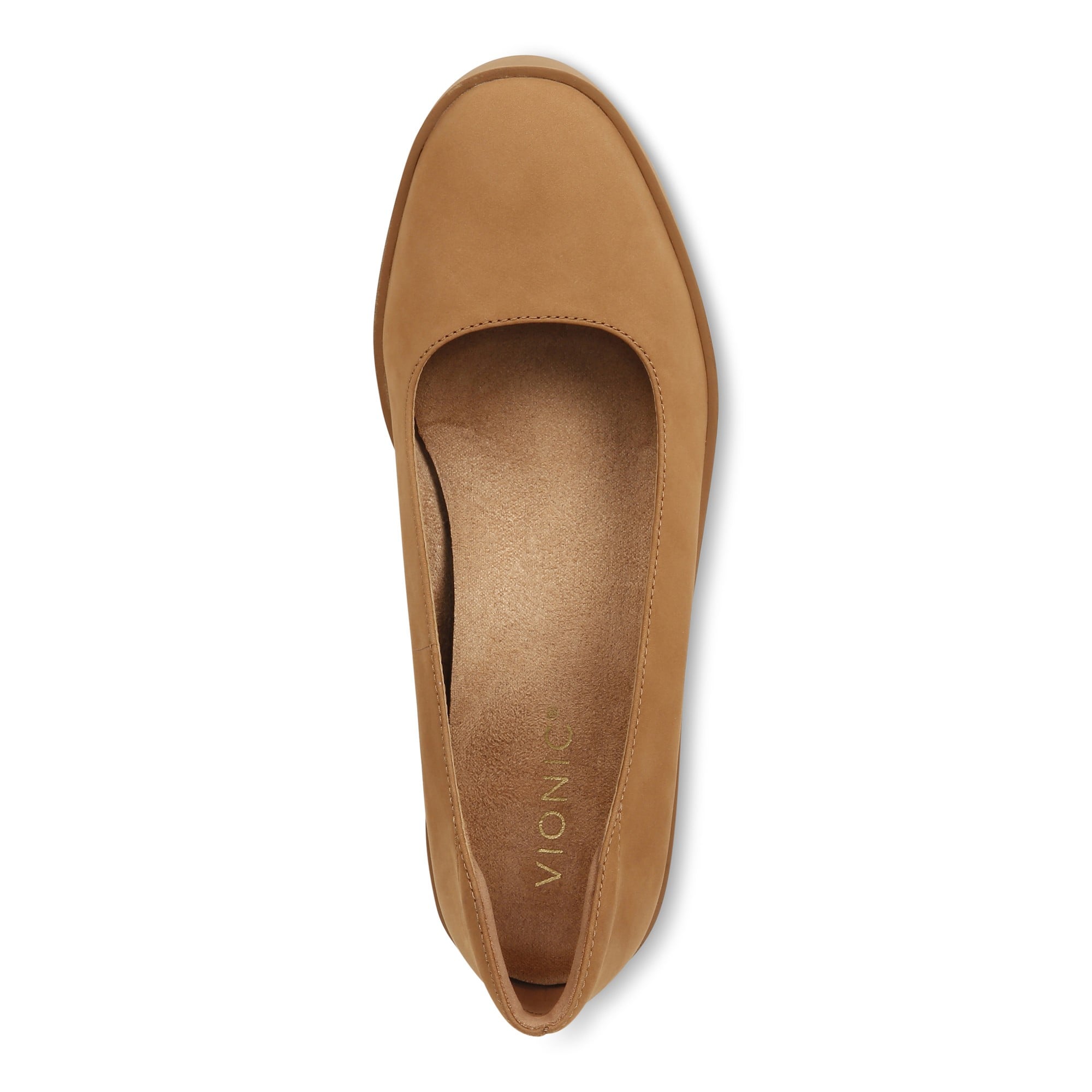 Vionic Sereno Women's Wedge Heel Comfort Pump - Camel - Top