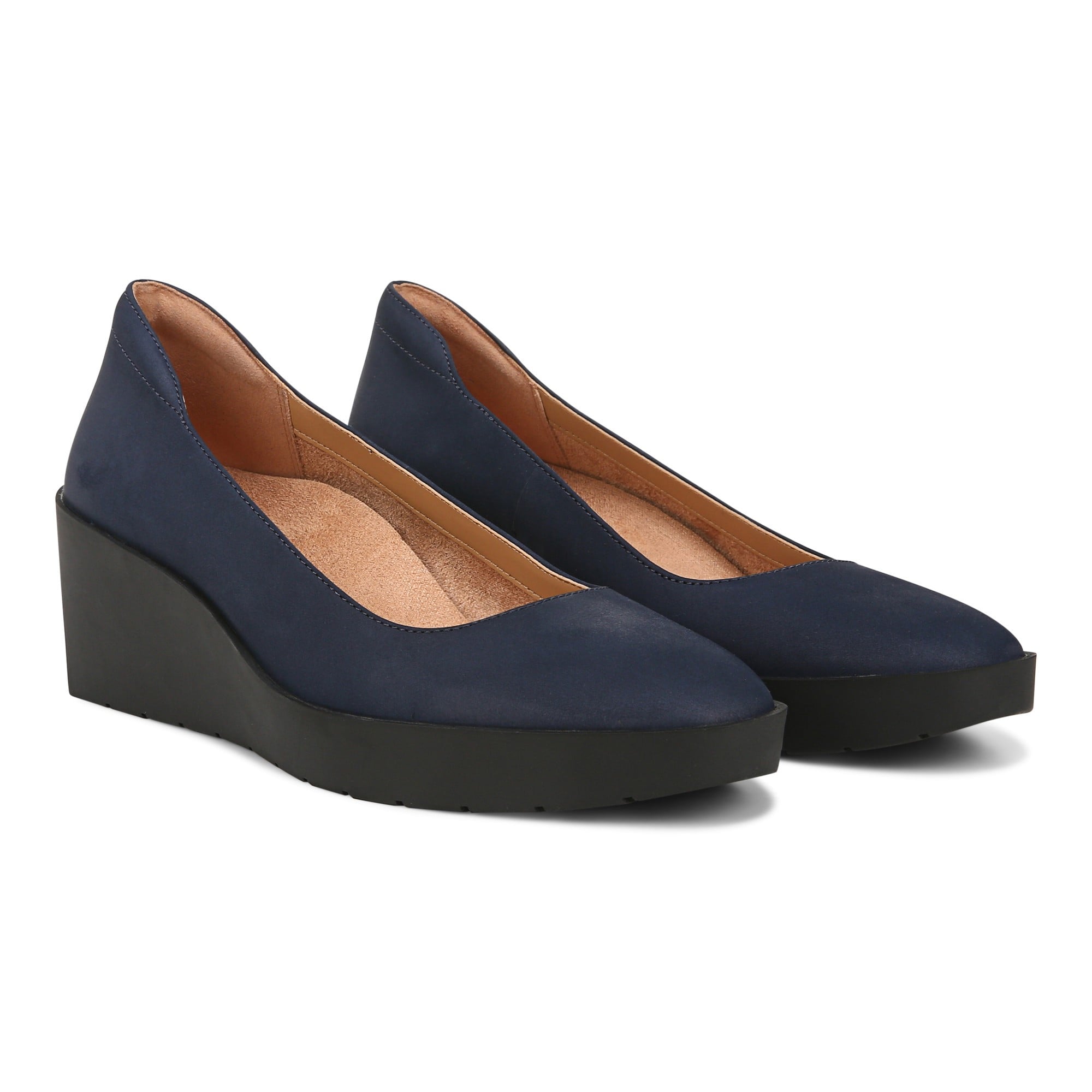Vionic Sereno Women's Wedge Heel Comfort Pump - Navy - Pair
