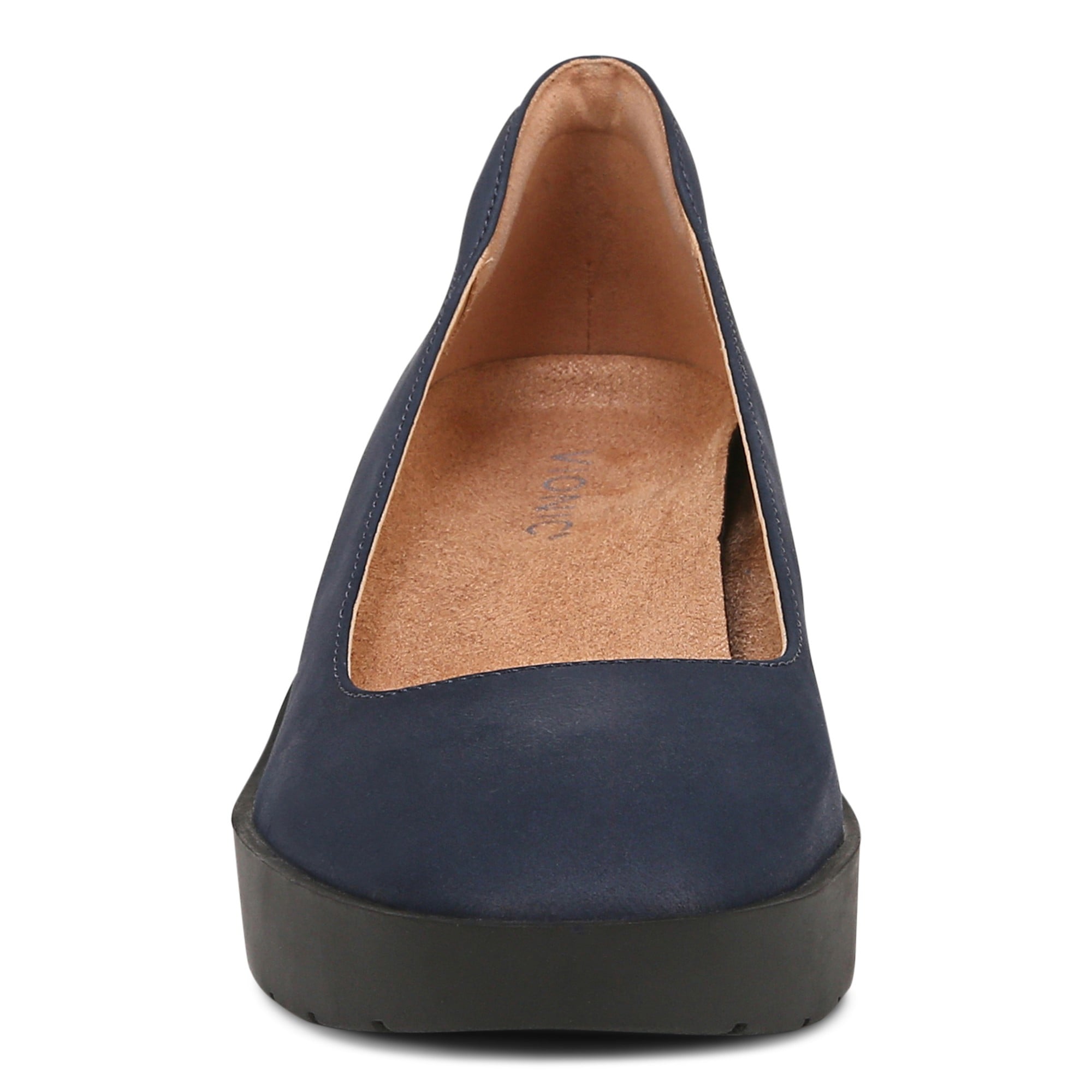 Vionic Sereno Women's Wedge Heel Comfort Pump - Navy - Front