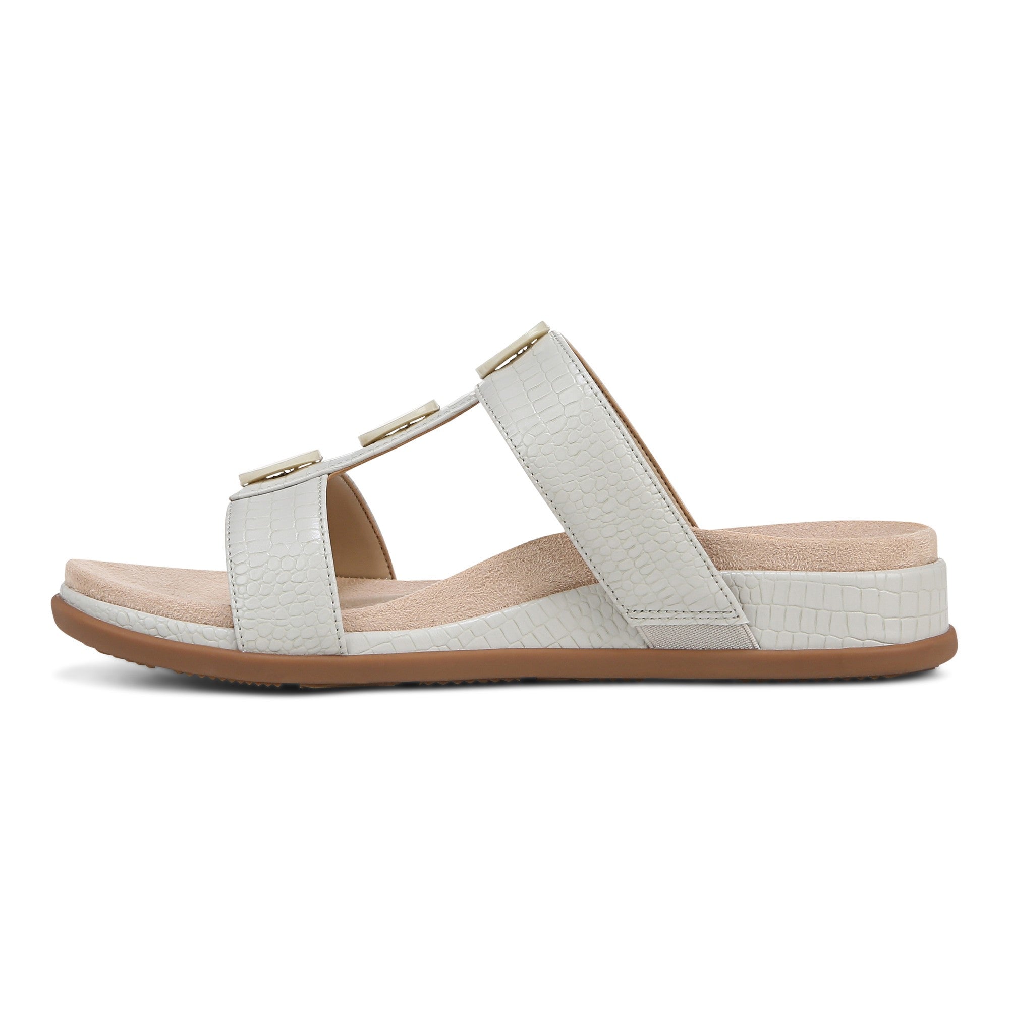 Vionic Serra Womens Tstrap sandal Sandals - Taupe - Left Side