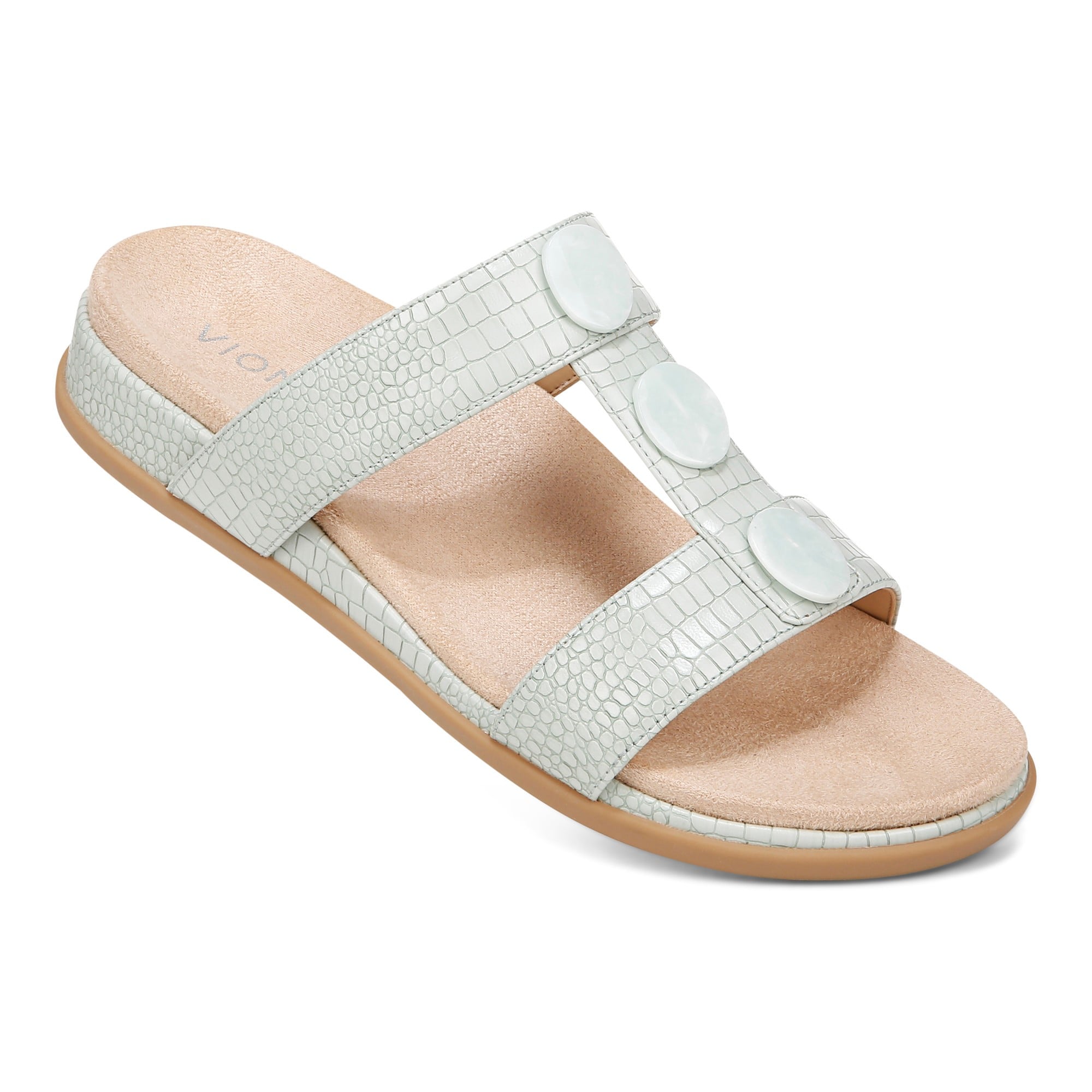 Vionic Serra Womens Tstrap sandal Sandals - Mint Green - SERRA-I8731S1300-MINT GREEN-13fl-med