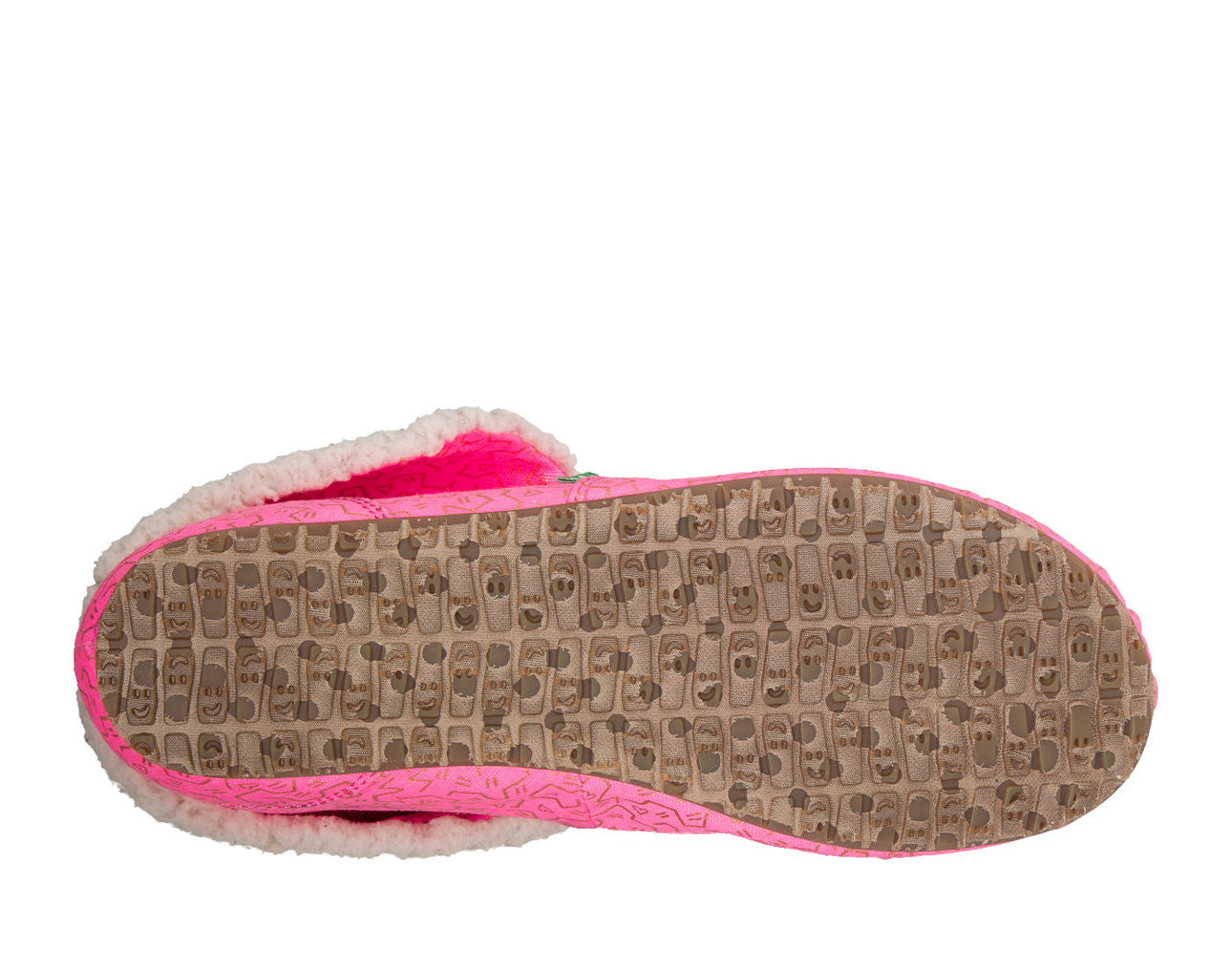 Sanuk Lil Slumbrrr Prints - Girl's Slipper - Youth Sizes - HPGL - Hot Pink / Gold