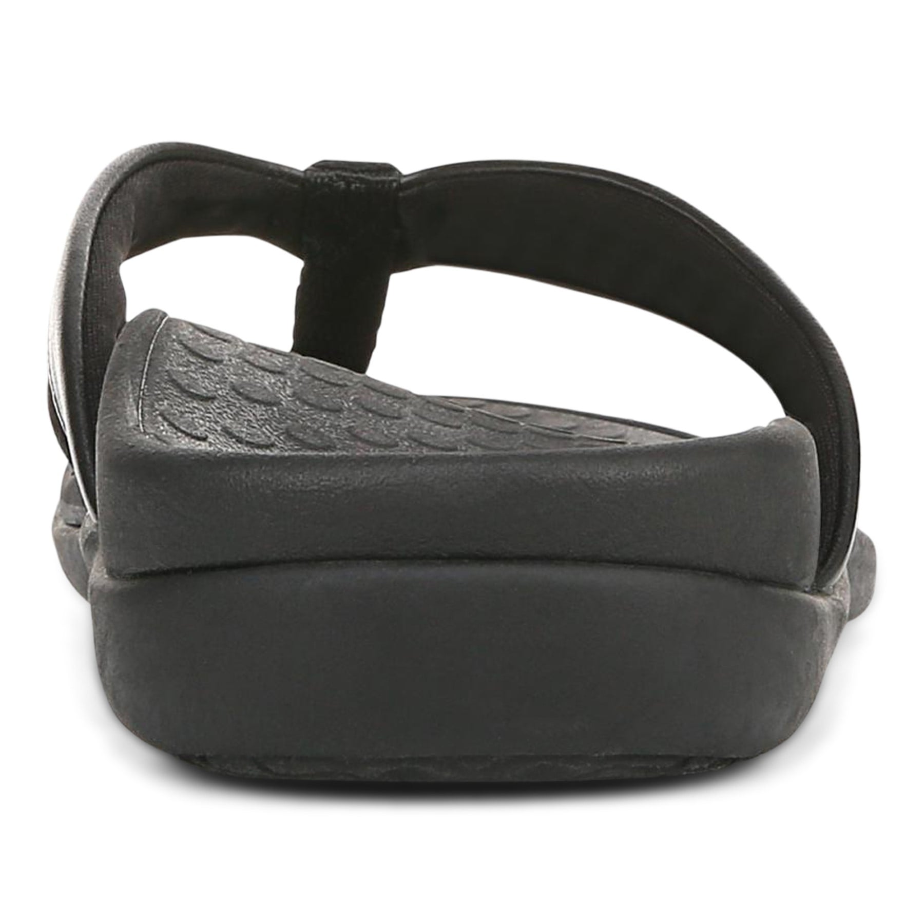 Vionic Shore Women's Orthotic Supportive Comfortable Flip-Flop Sandal - Black - Back