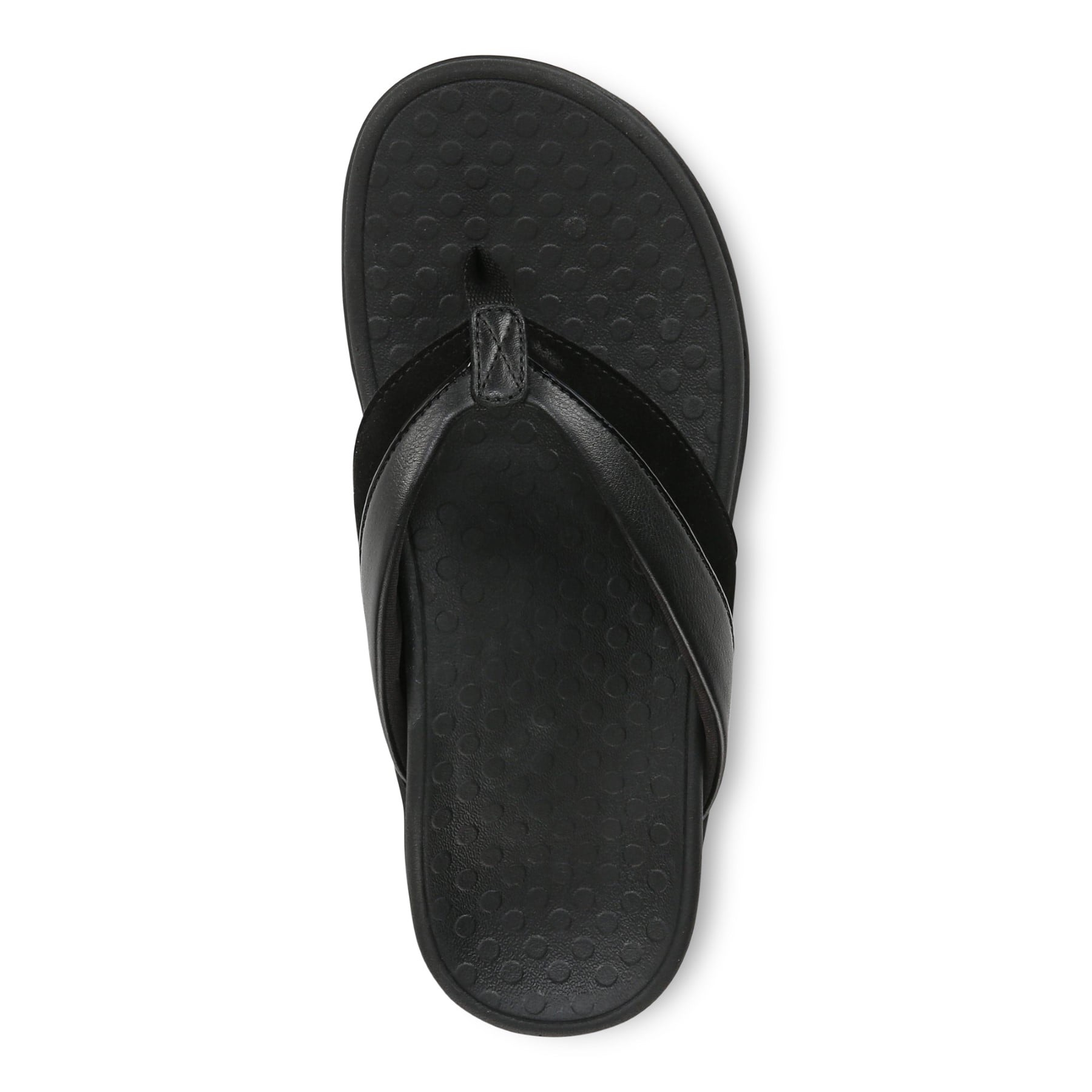 Vionic Shore Women's Orthotic Supportive Comfortable Flip-Flop Sandal - Black - Top