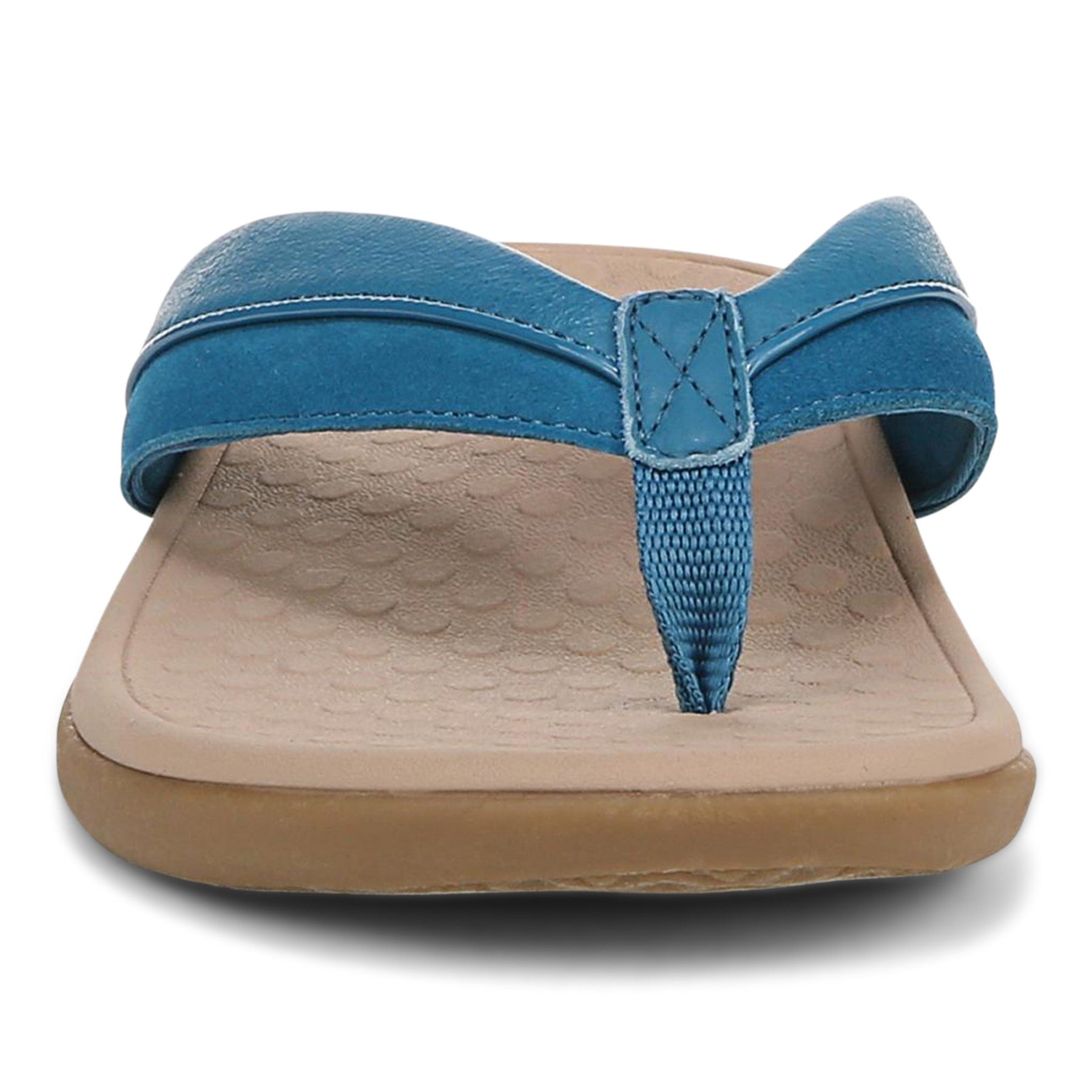 Vionic Shore Women's Orthotic Supportive Comfortable Flip-Flop Sandal - Celestial Teal - Front