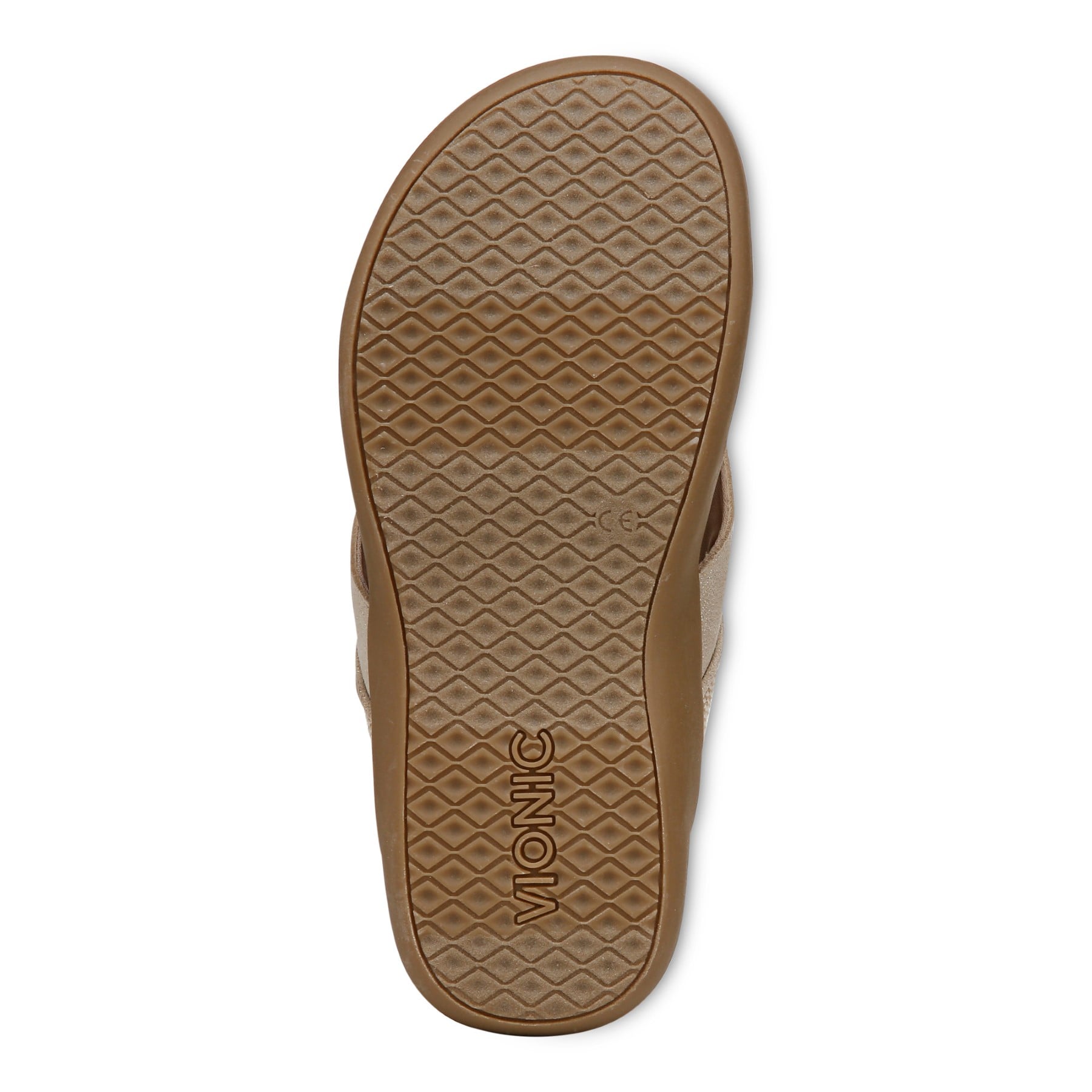 Vionic Shore Women's Orthotic Supportive Comfortable Flip-Flop Sandal - Natural/gold - Bottom