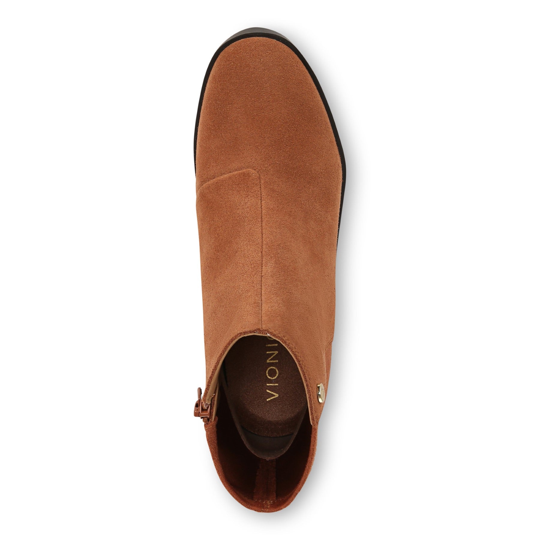 Vionic Skylar Women's Comfort Wedge Short Boot - Tan Suede - Top