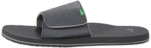 Sanuk Beer Cozy Light Men\'s Slide Sandals - Charcoal