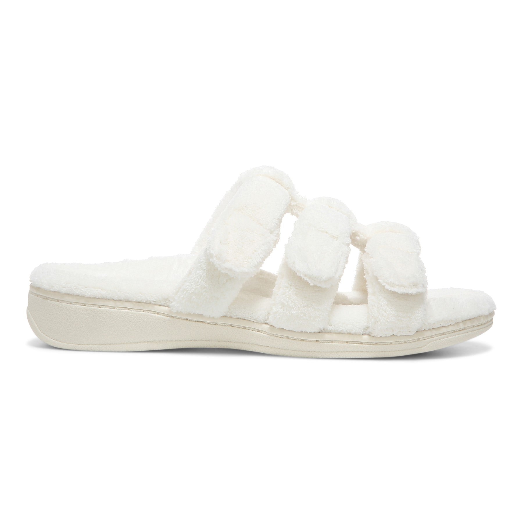 Vionic Adjustable Open-Toe Slipper with Orthotic Arch Support - Indulge Snooze - Marshmellow - Right side