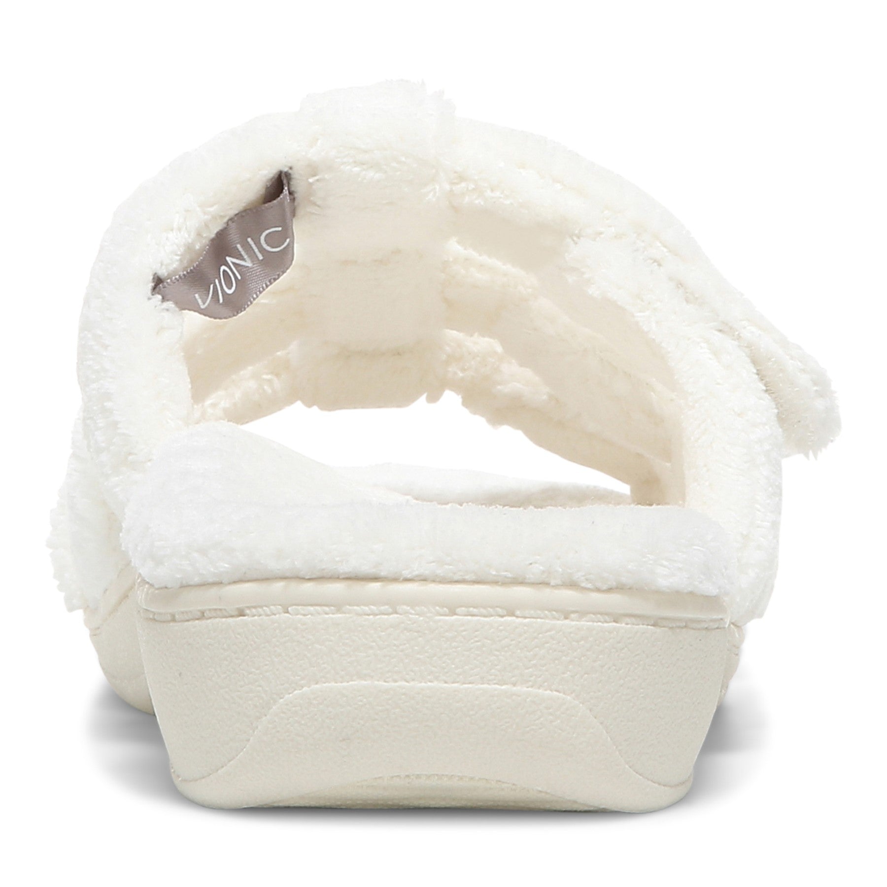 Vionic Adjustable Open-Toe Slipper with Orthotic Arch Support - Indulge Snooze - Marshmellow - Back