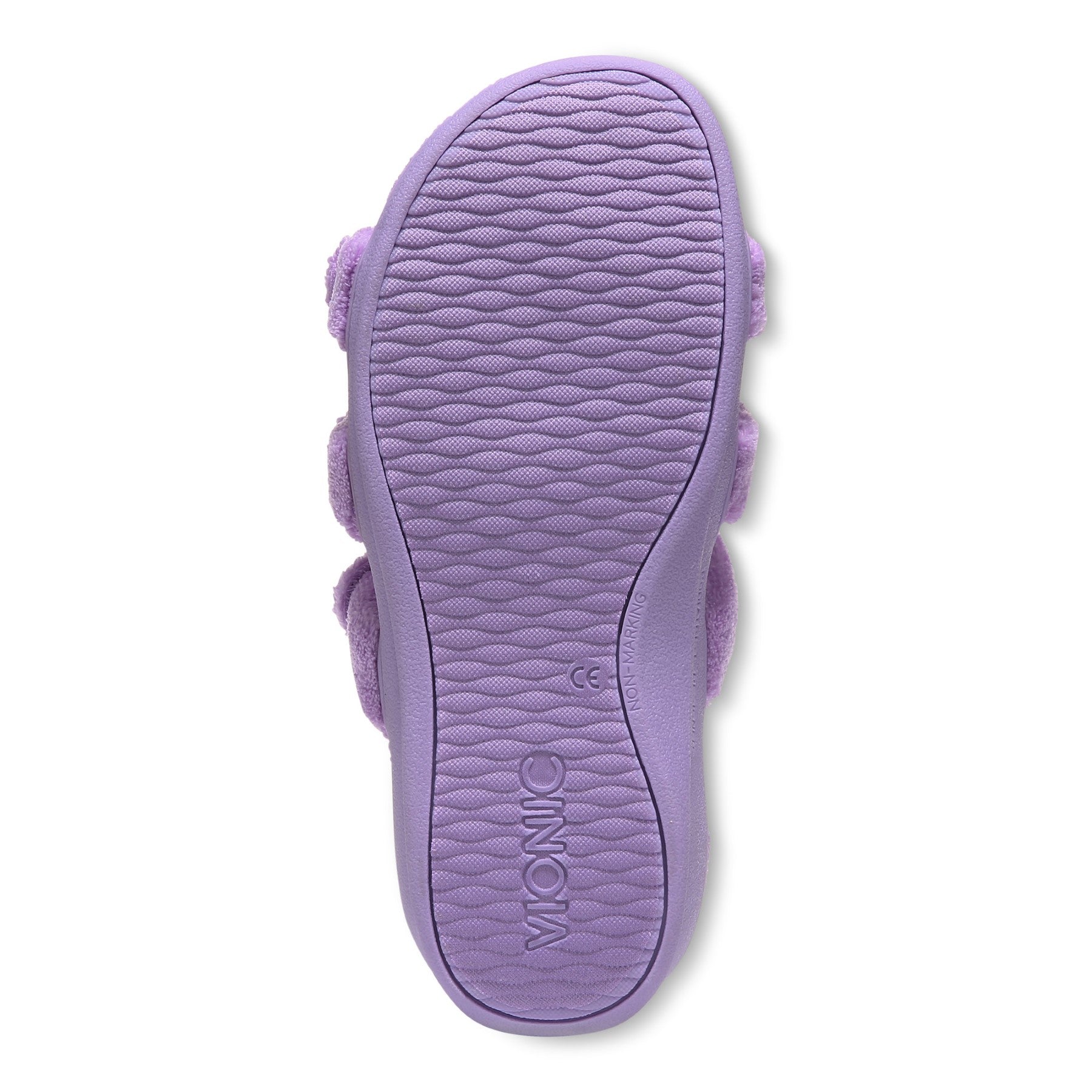 Vionic Adjustable Open-Toe Slipper with Orthotic Arch Support - Indulge Snooze - Pansy - Bottom