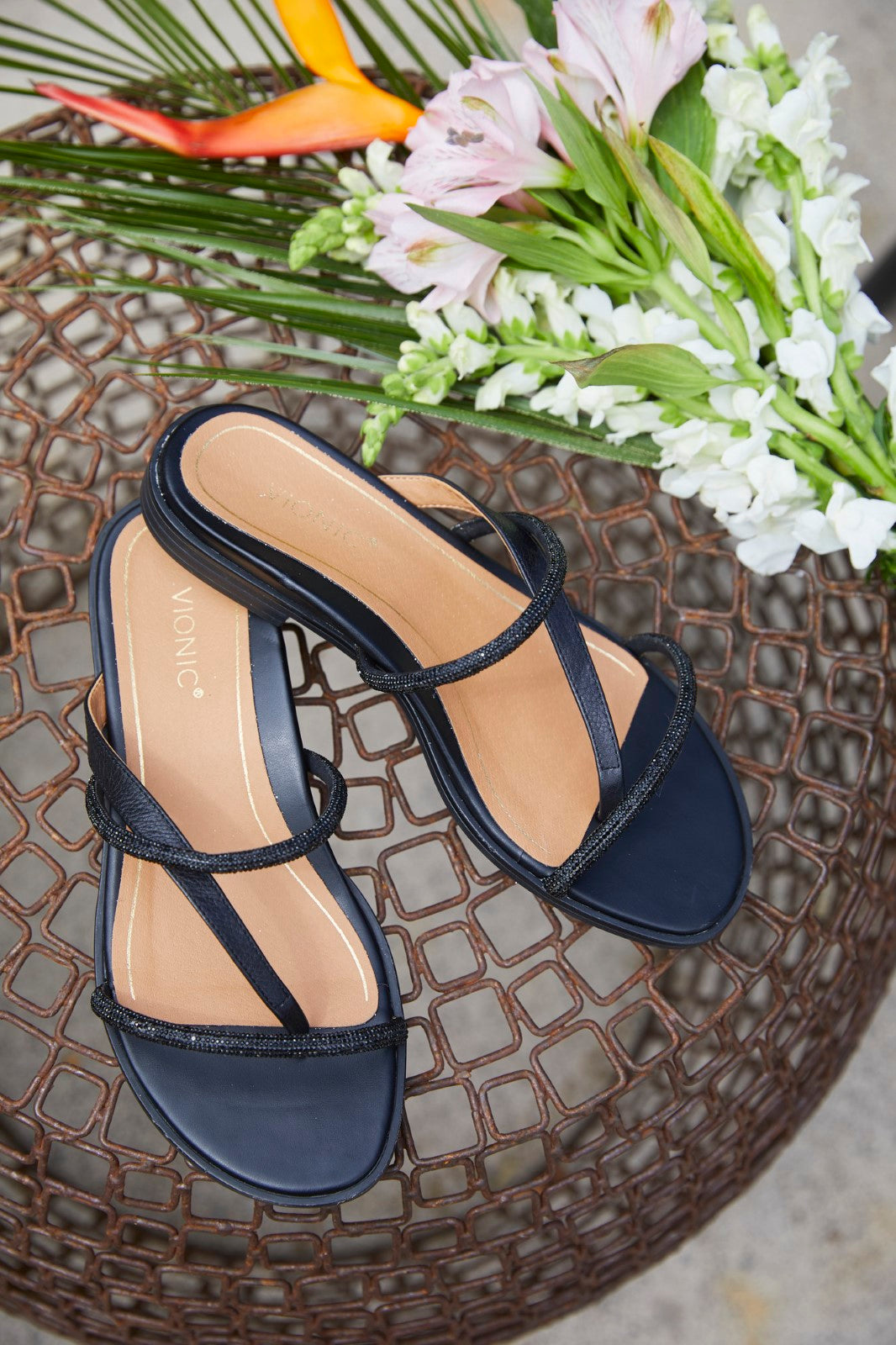 Vionic Prism Womens Slide Sandals - Black - 1-med