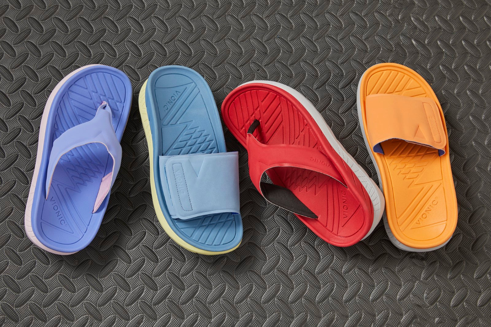 Vionic Rejuvenate Unisex Slide Recovery Sandals - Orange Peel - COLLECTION-med