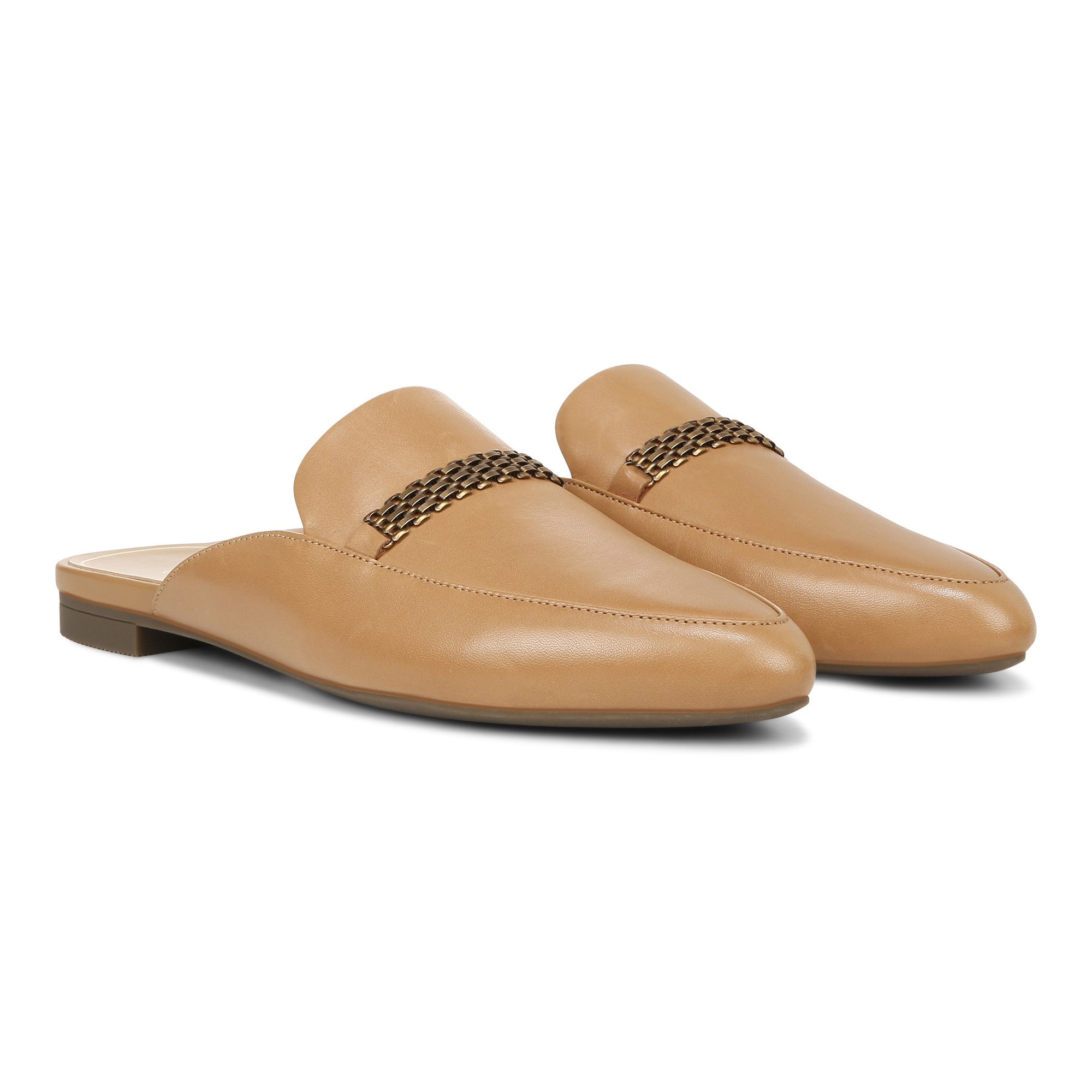 Vionic Starling Womens Mule/Clog Flat - Camel Nappa - Pair