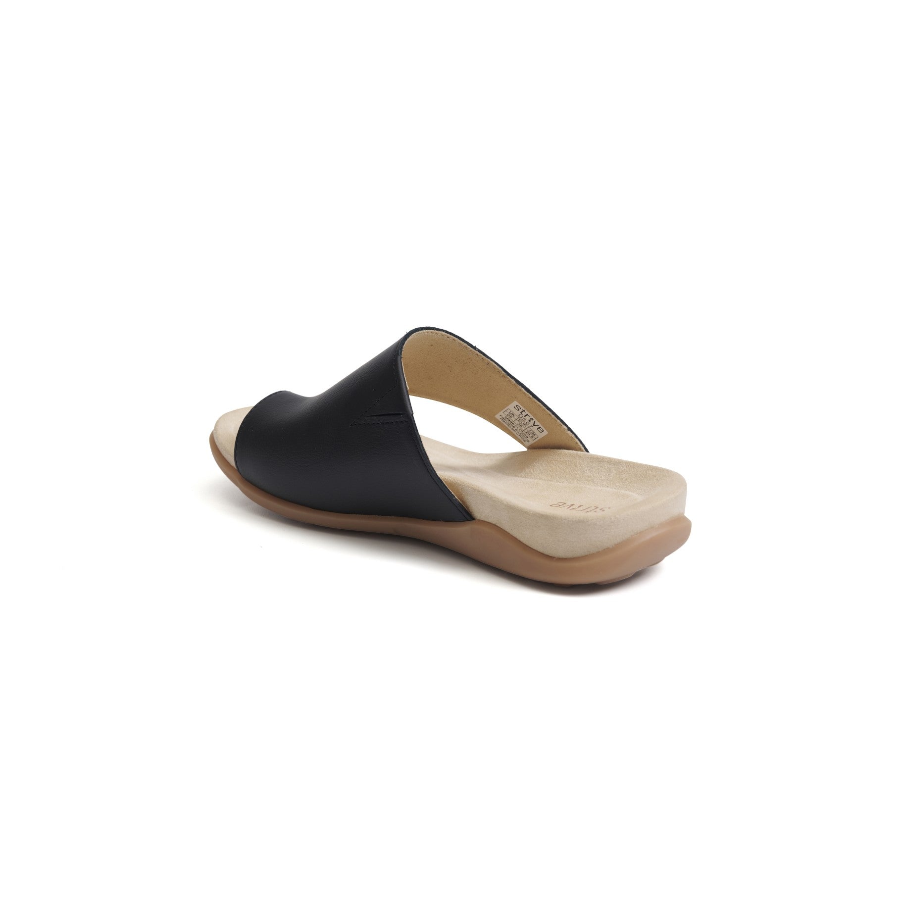 Strive Capri 4 Women's Orthotic Sandals with Arch Support - Black Ii - Back View
