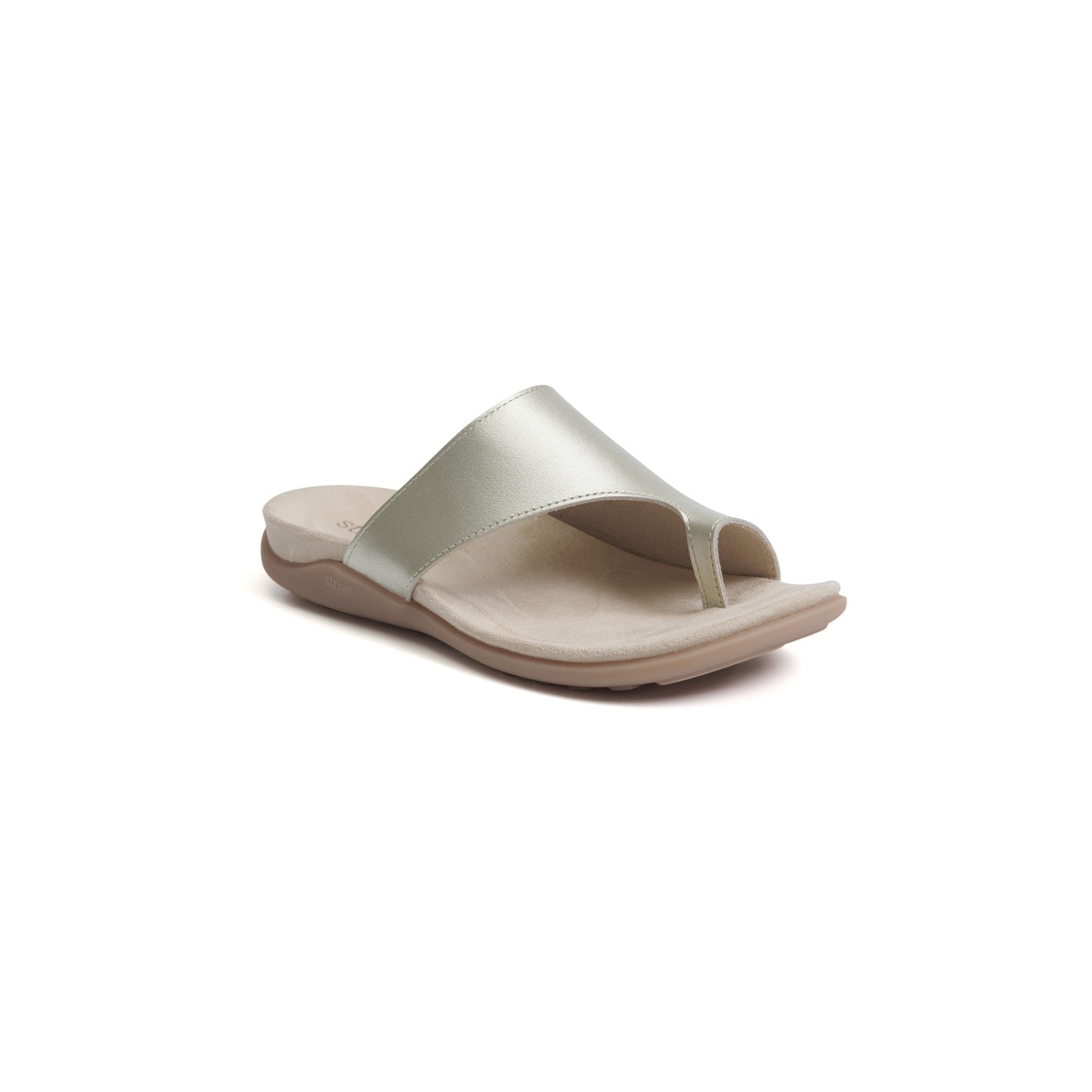 Strive Capri 4 Women's Orthotic Sandals with Arch Support - Gold - Angle