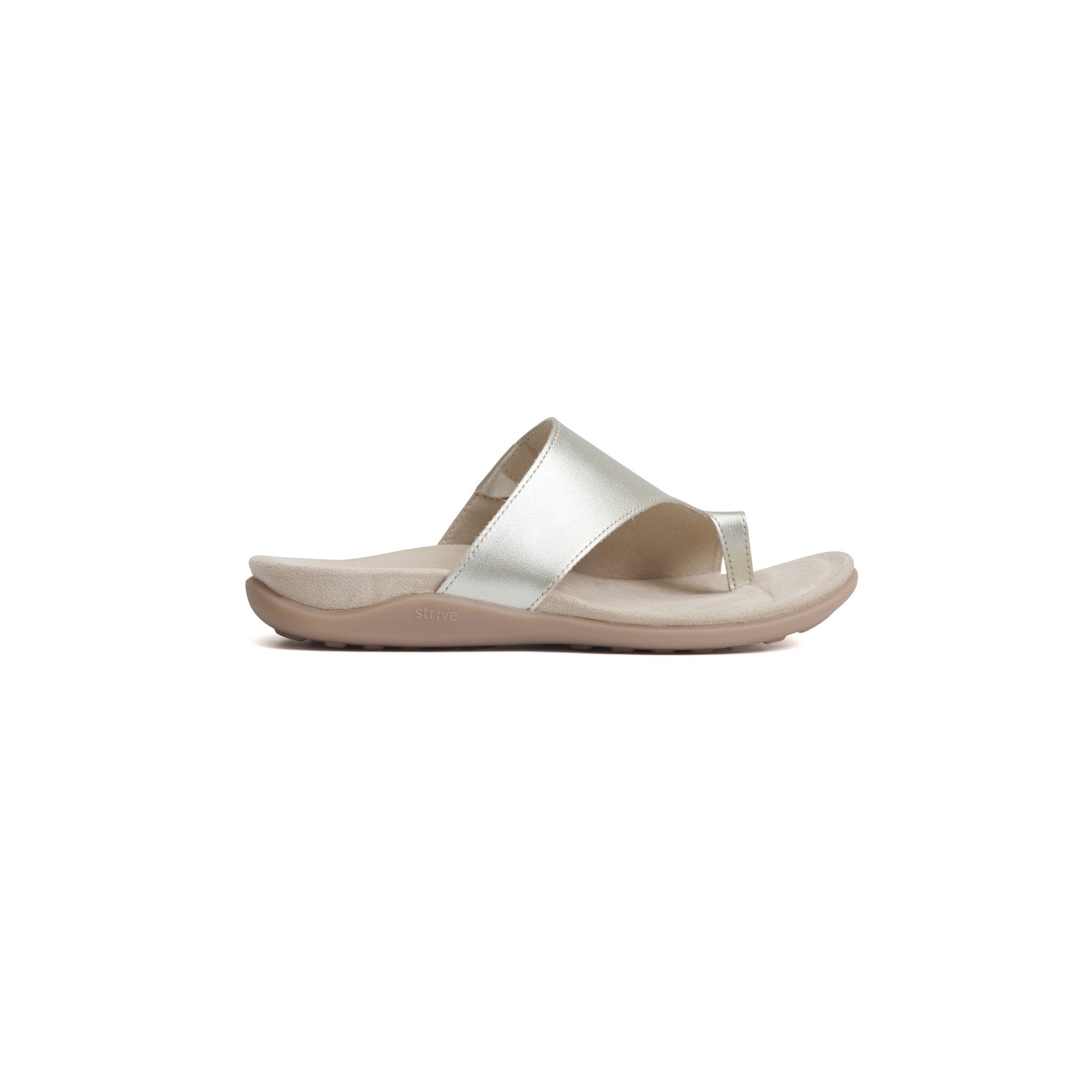 Strive Capri 4 Women's Orthotic Sandals with Arch Support - Gold - Side