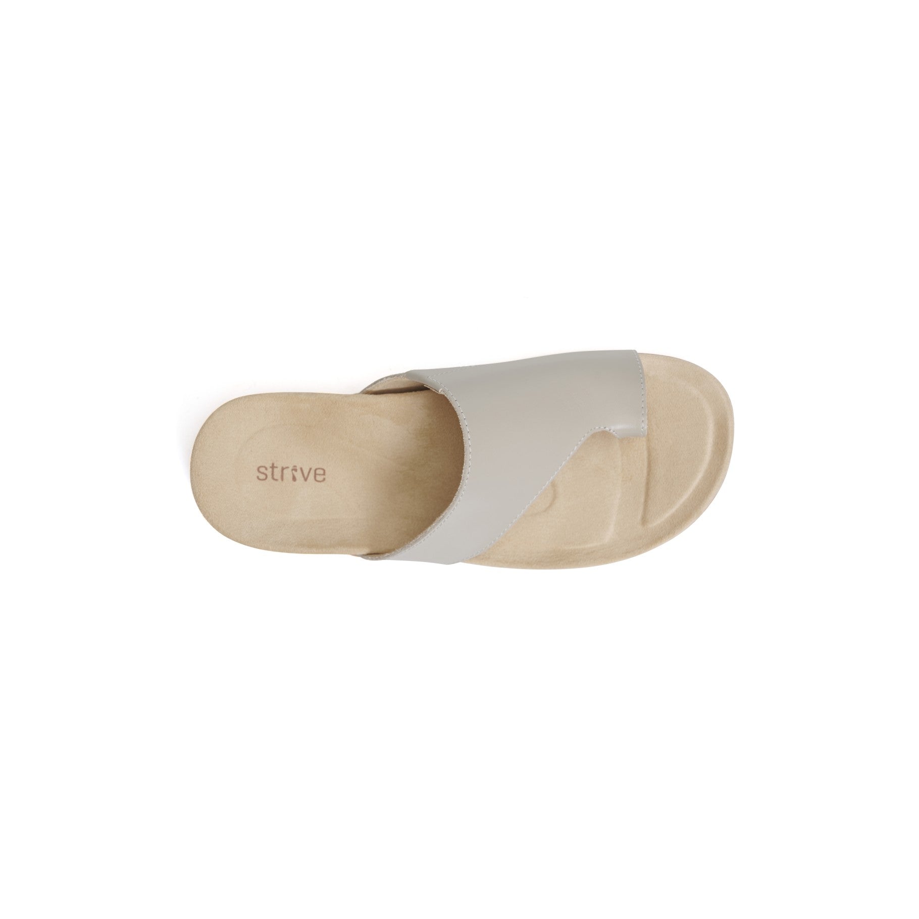 Strive Capri 4 Women's Orthotic Sandals with Arch Support - Latte - Overhead