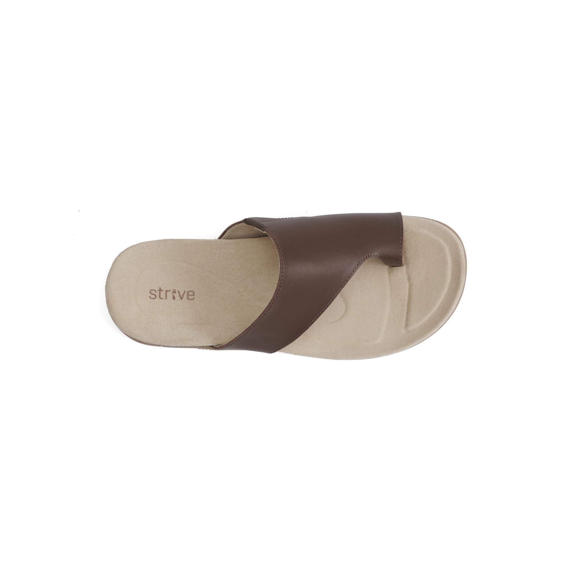 Strive Capri 4 Women's Orthotic Sandals with Arch Support - Tan - Overhead