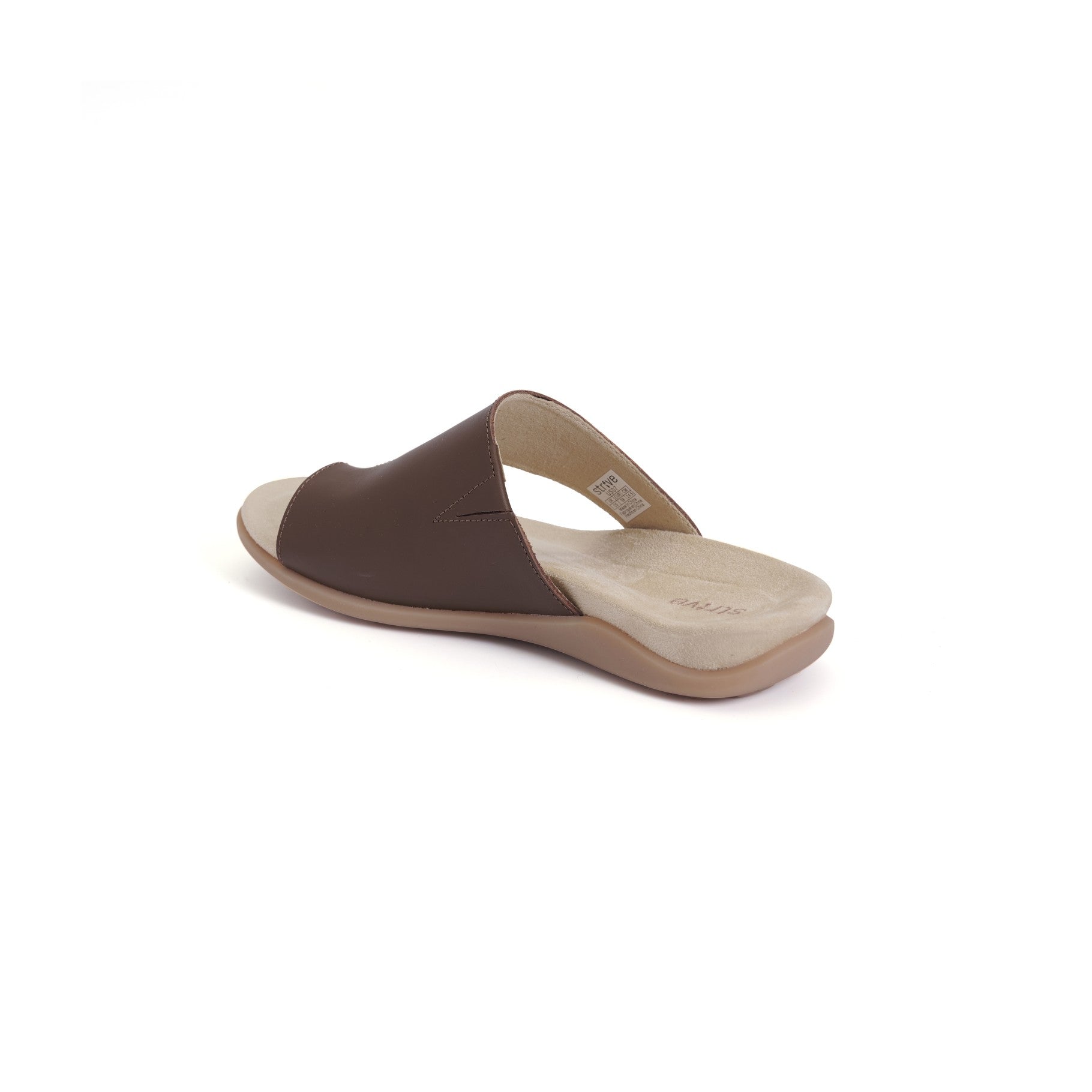 Strive Capri 4 Women's Orthotic Sandals with Arch Support - Tan - Back View