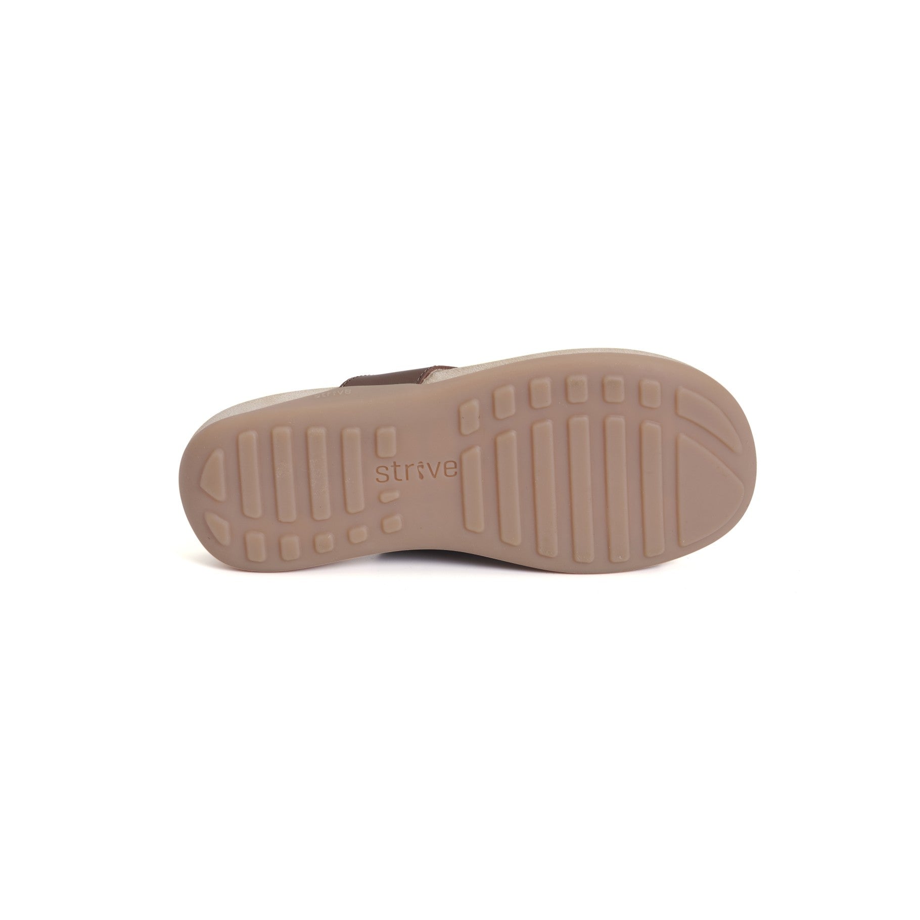 Strive Capri 4 Women's Orthotic Sandals with Arch Support - Tan - Bottom View